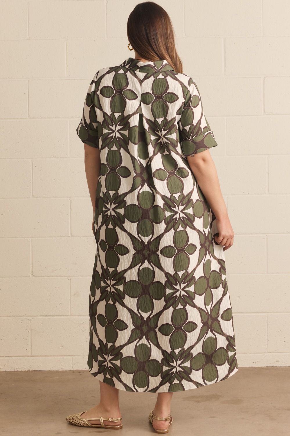 Short sleeve maxi dress