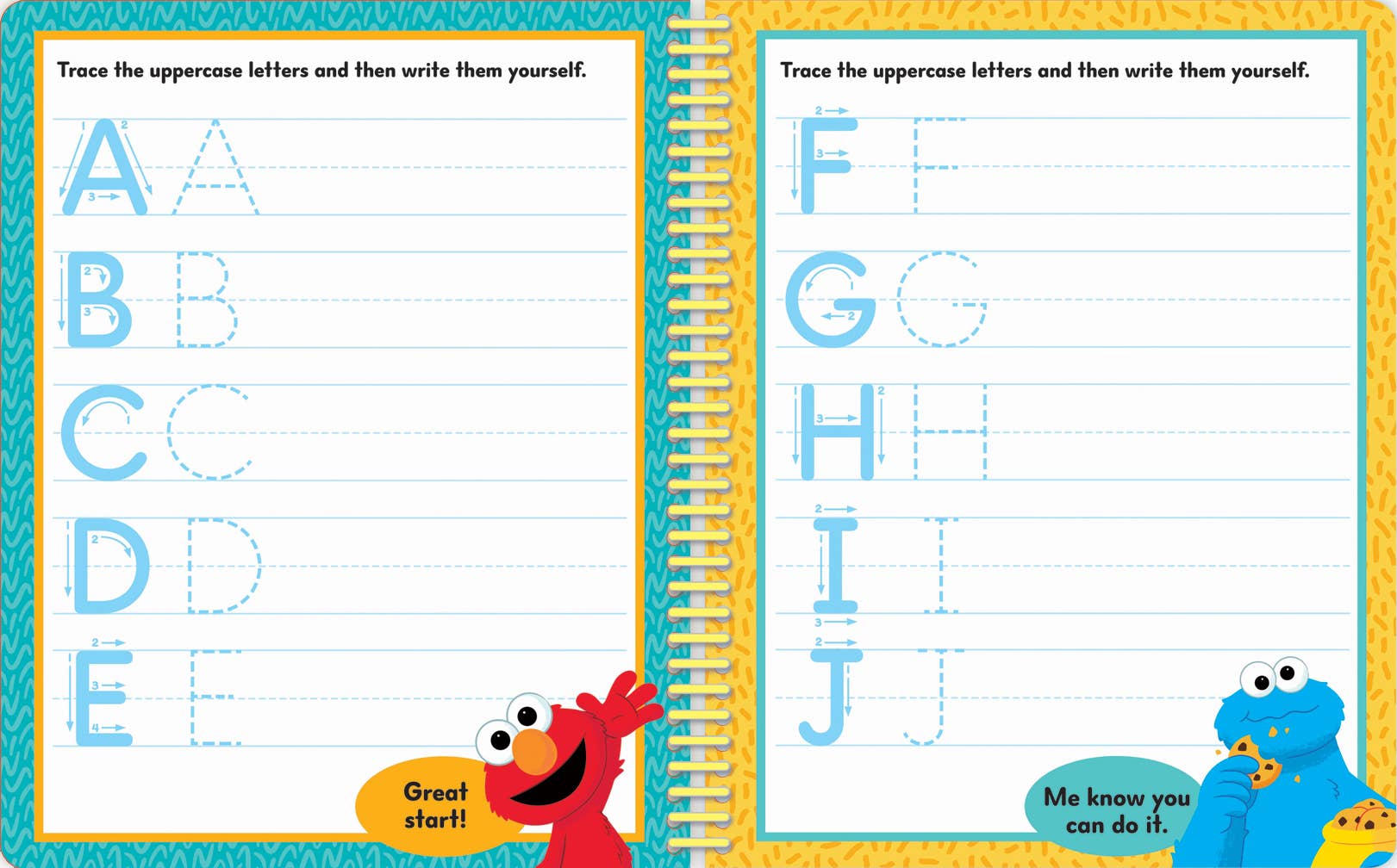 Sesame Street Write & Erase ABC and 123
