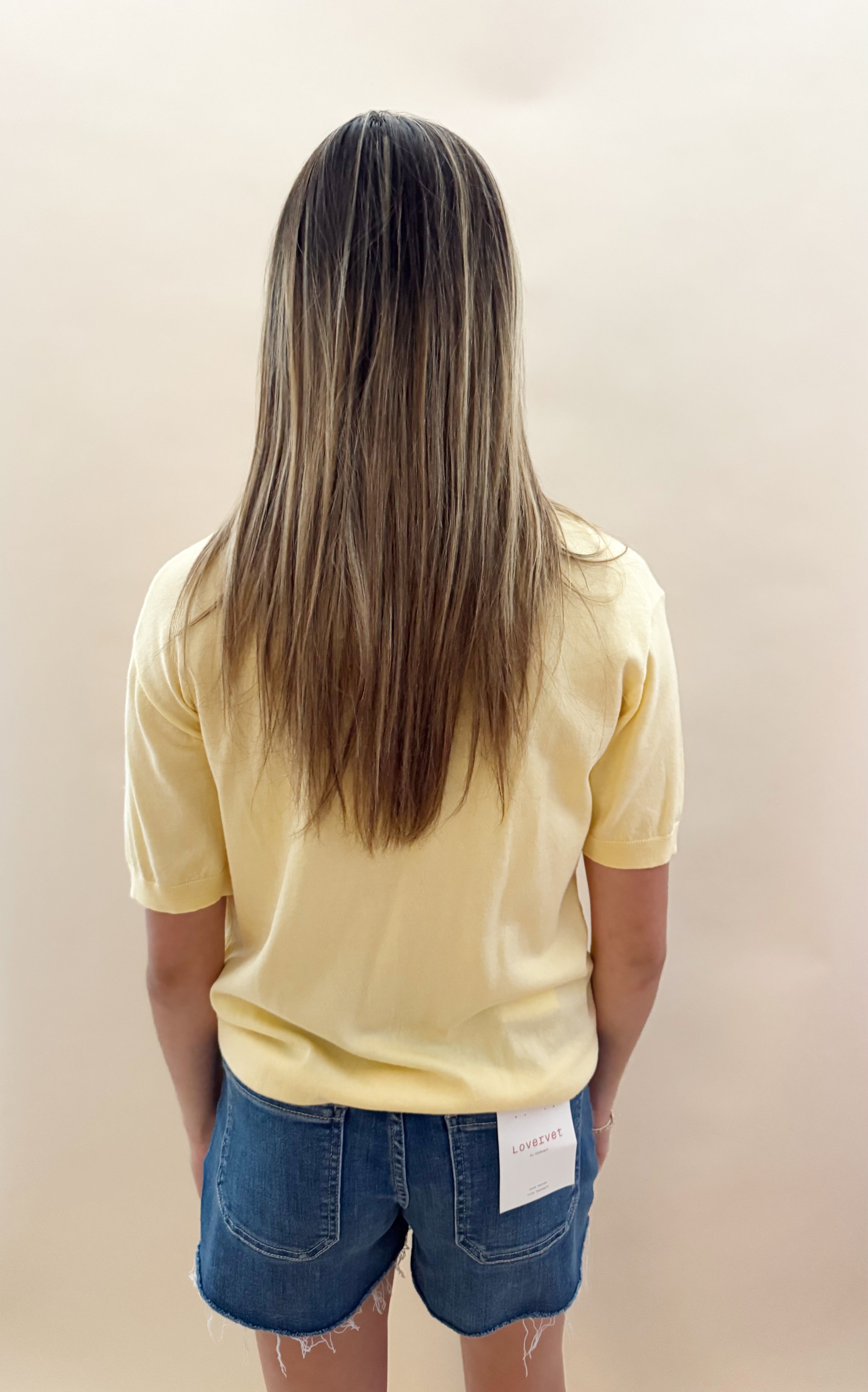 Yellow basic top