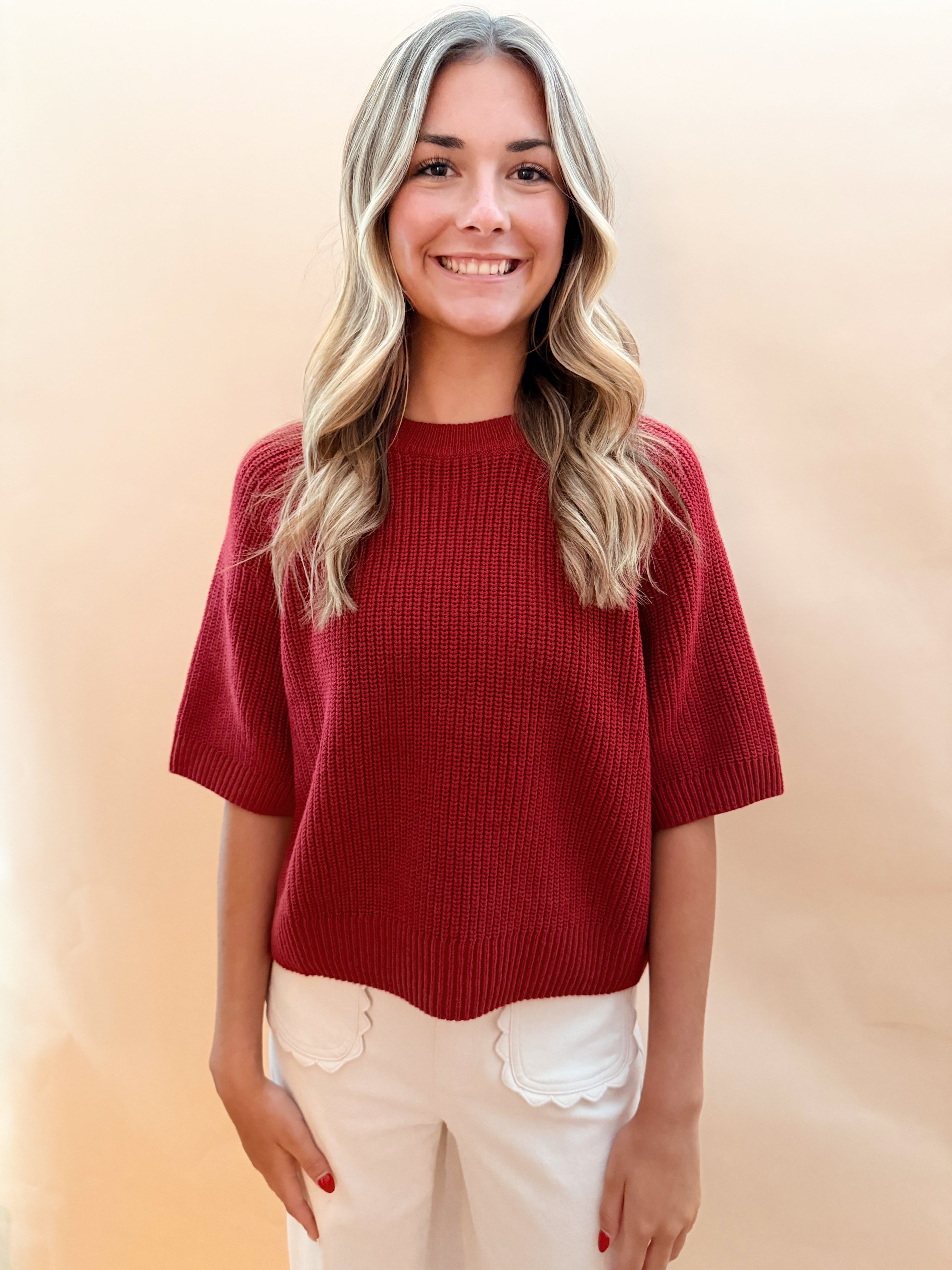 Short Sleeved Sweater