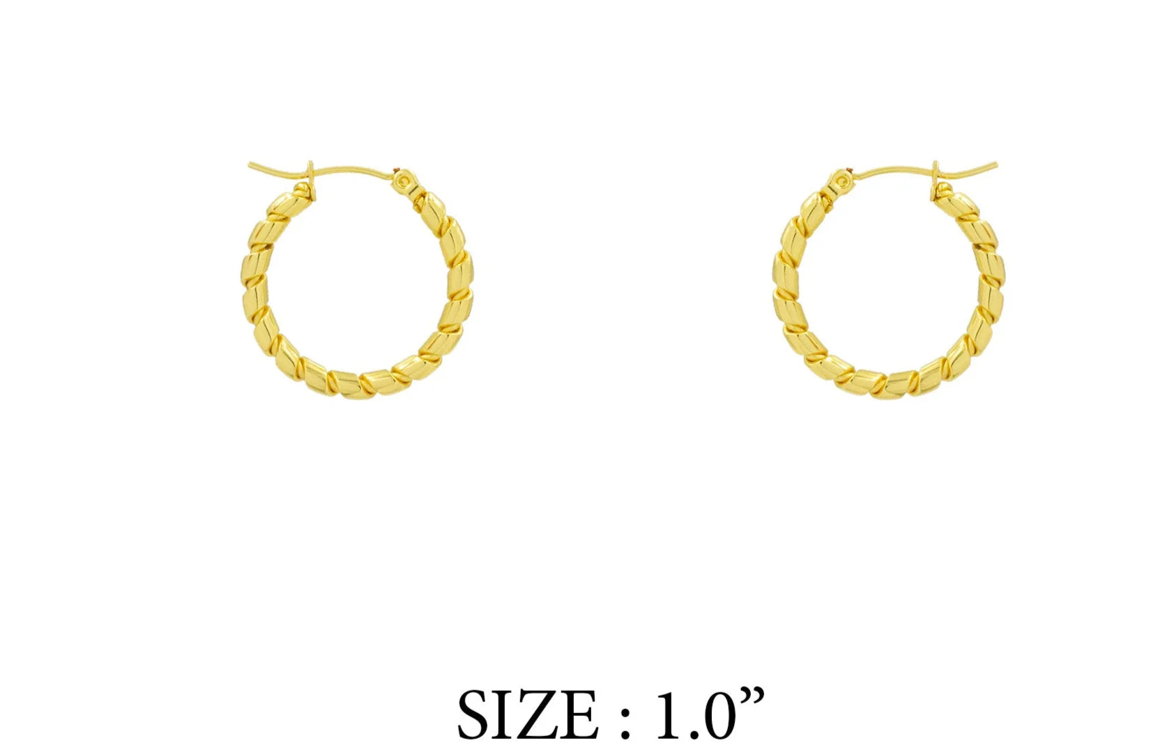 Twisted hoop earring