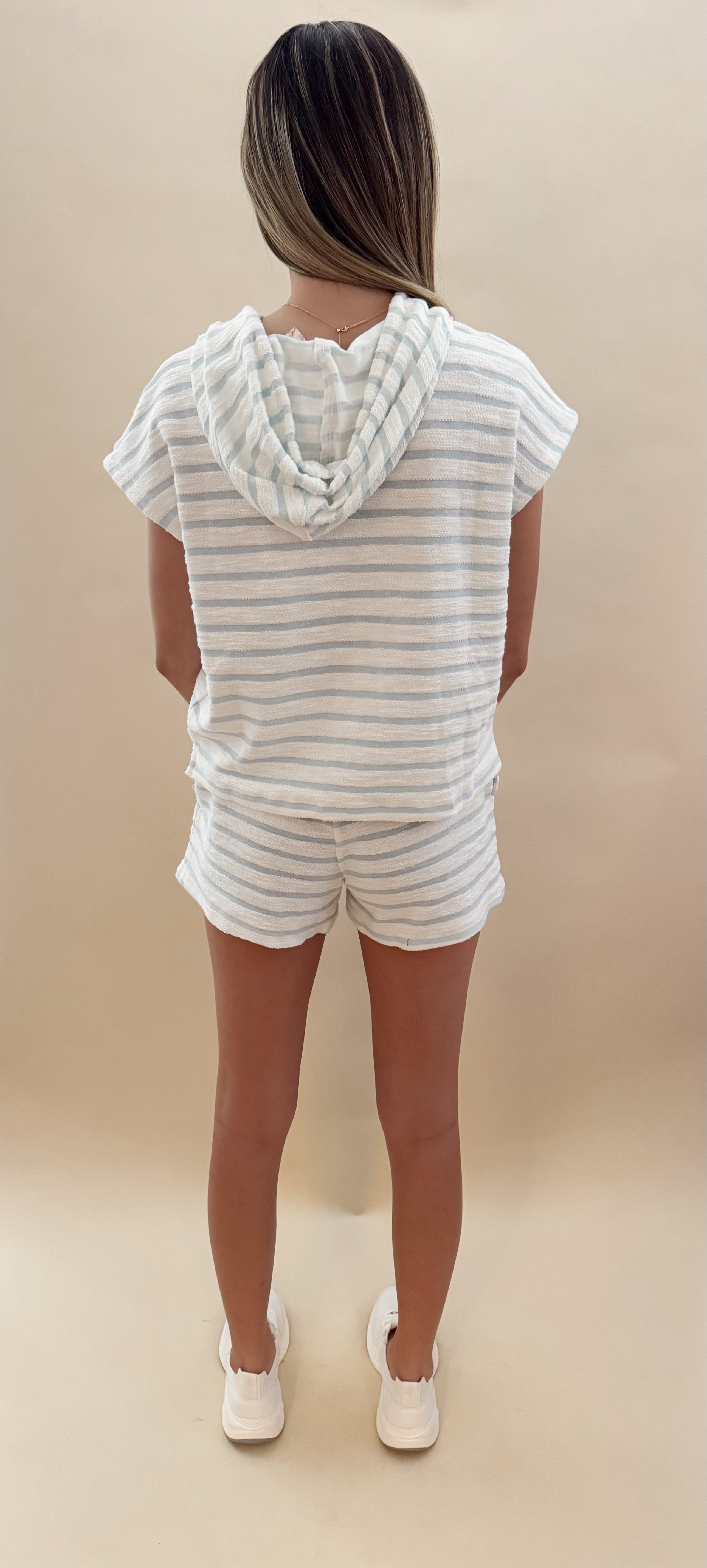 Terry stripe short