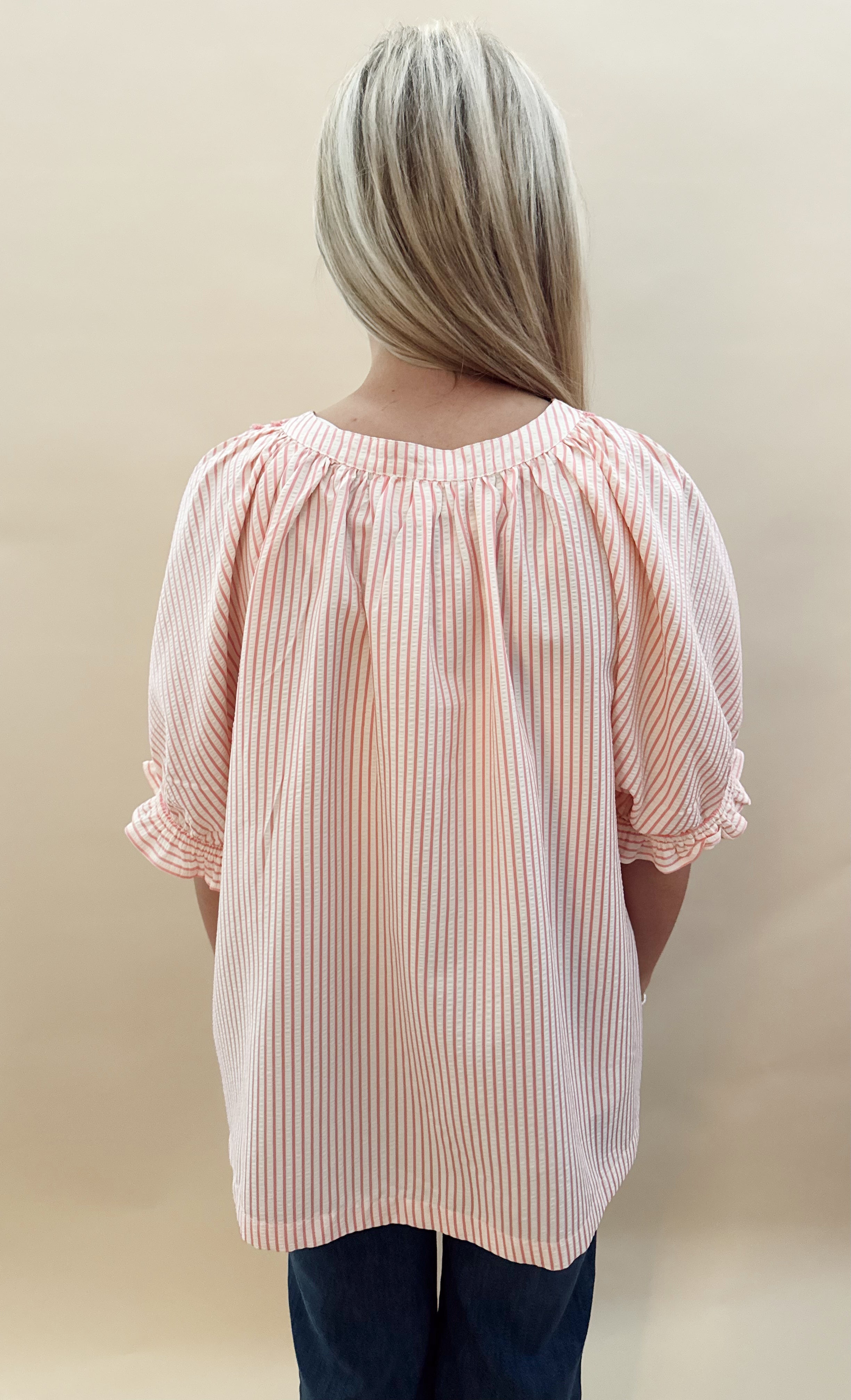 Pink Top Lace Detail