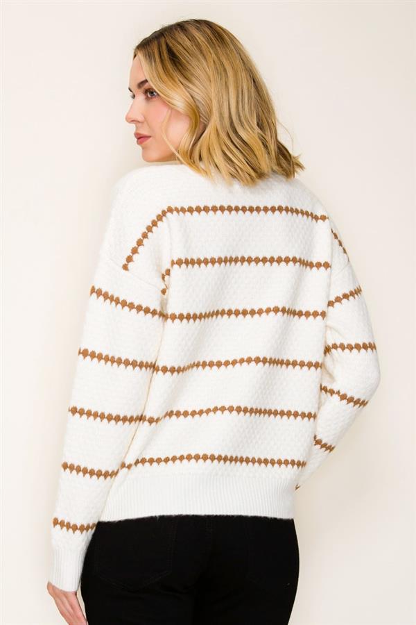 Striped pullover sweater