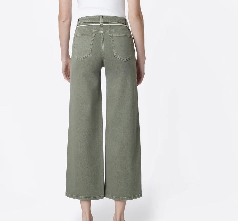 Vervet High rise crop with drawstring