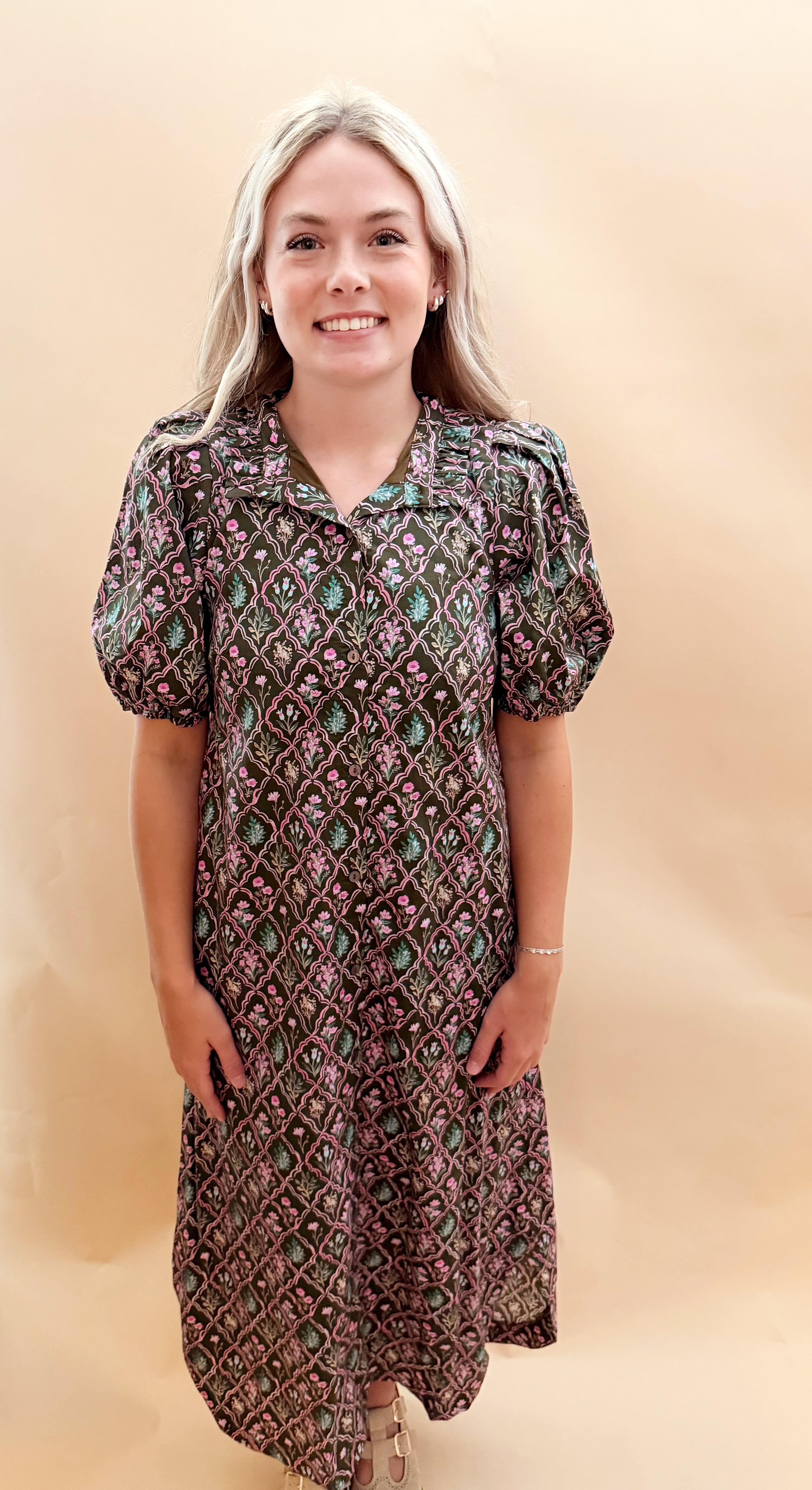 Printed maxi dress