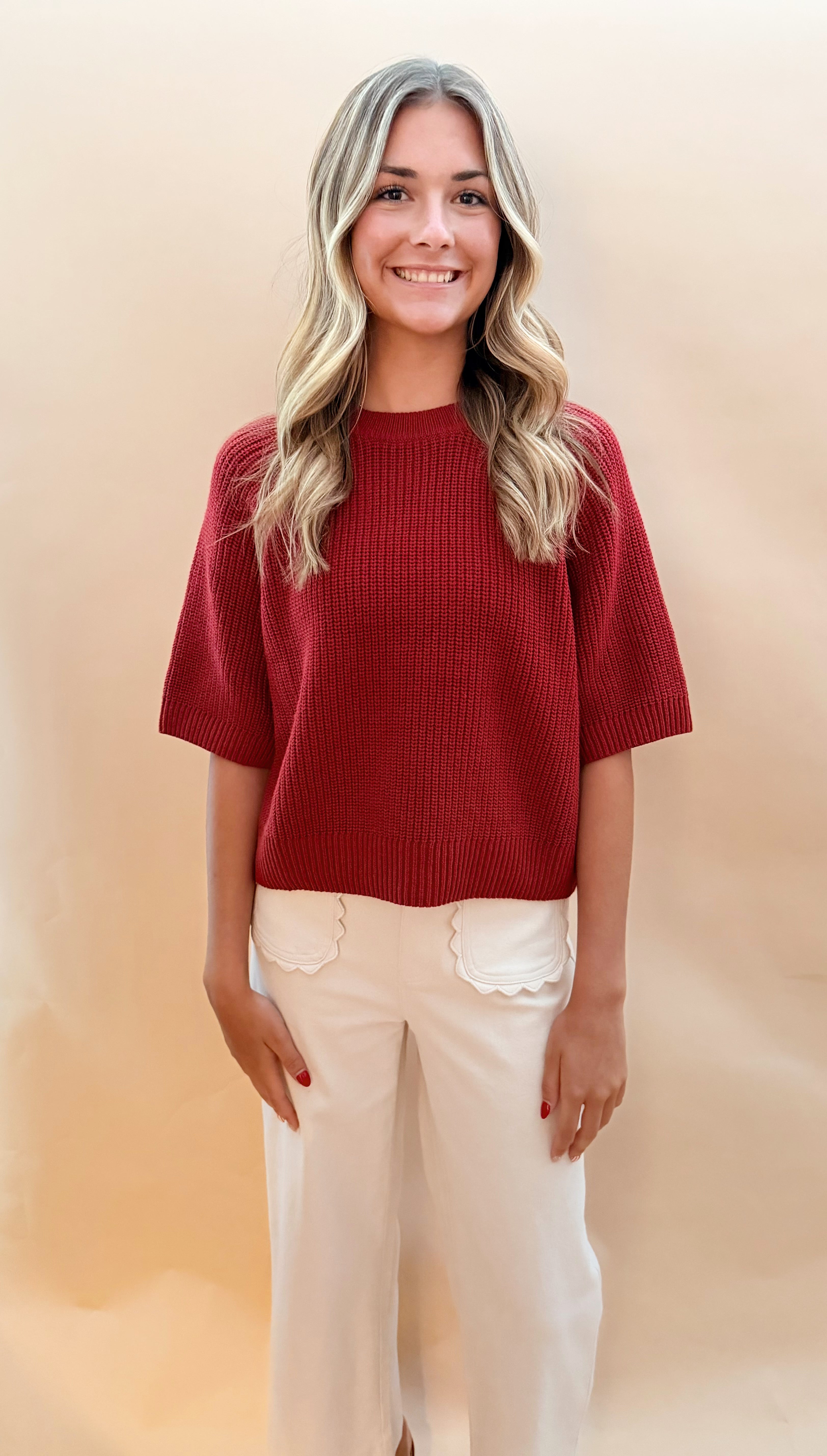 Short Sleeved Sweater