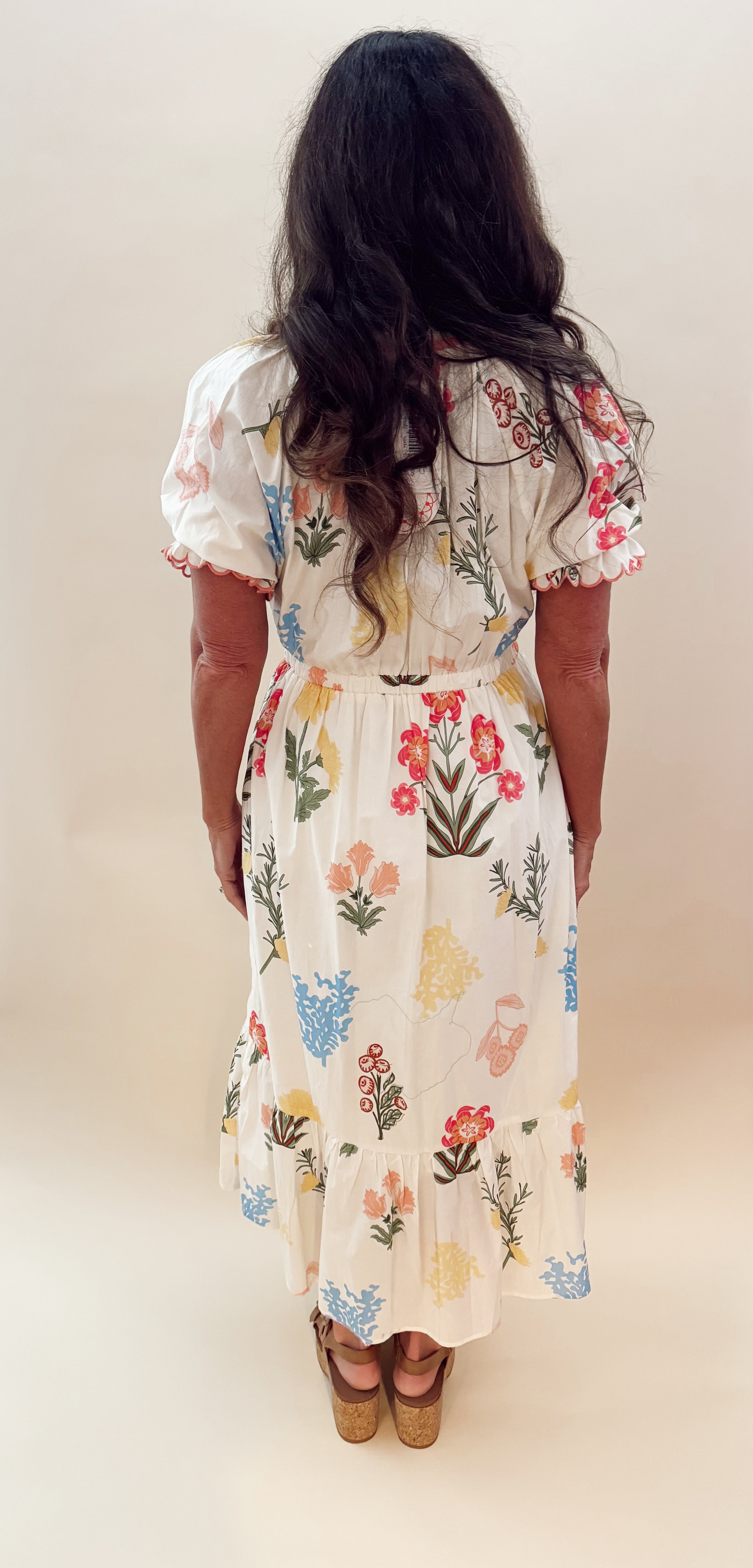 Floral Maxi Elastic Waistband