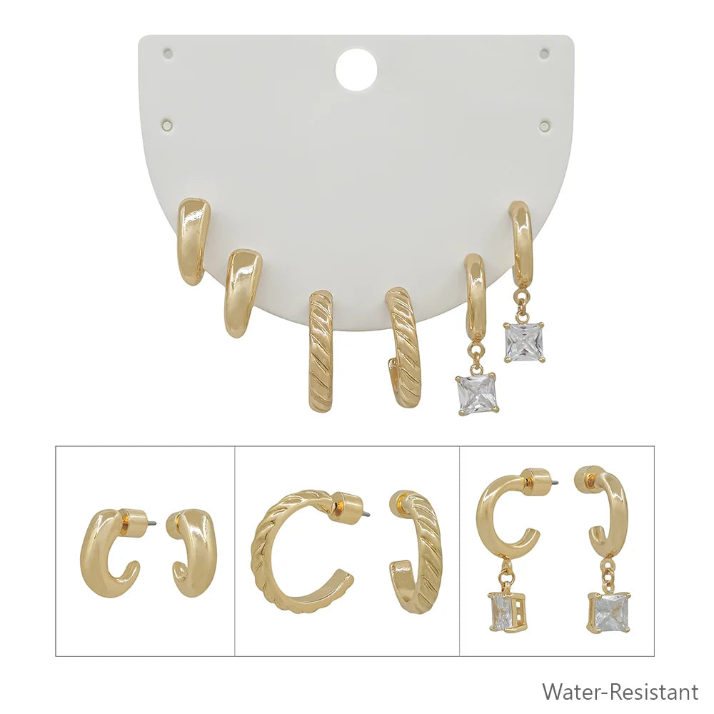 Set of 3 earring set