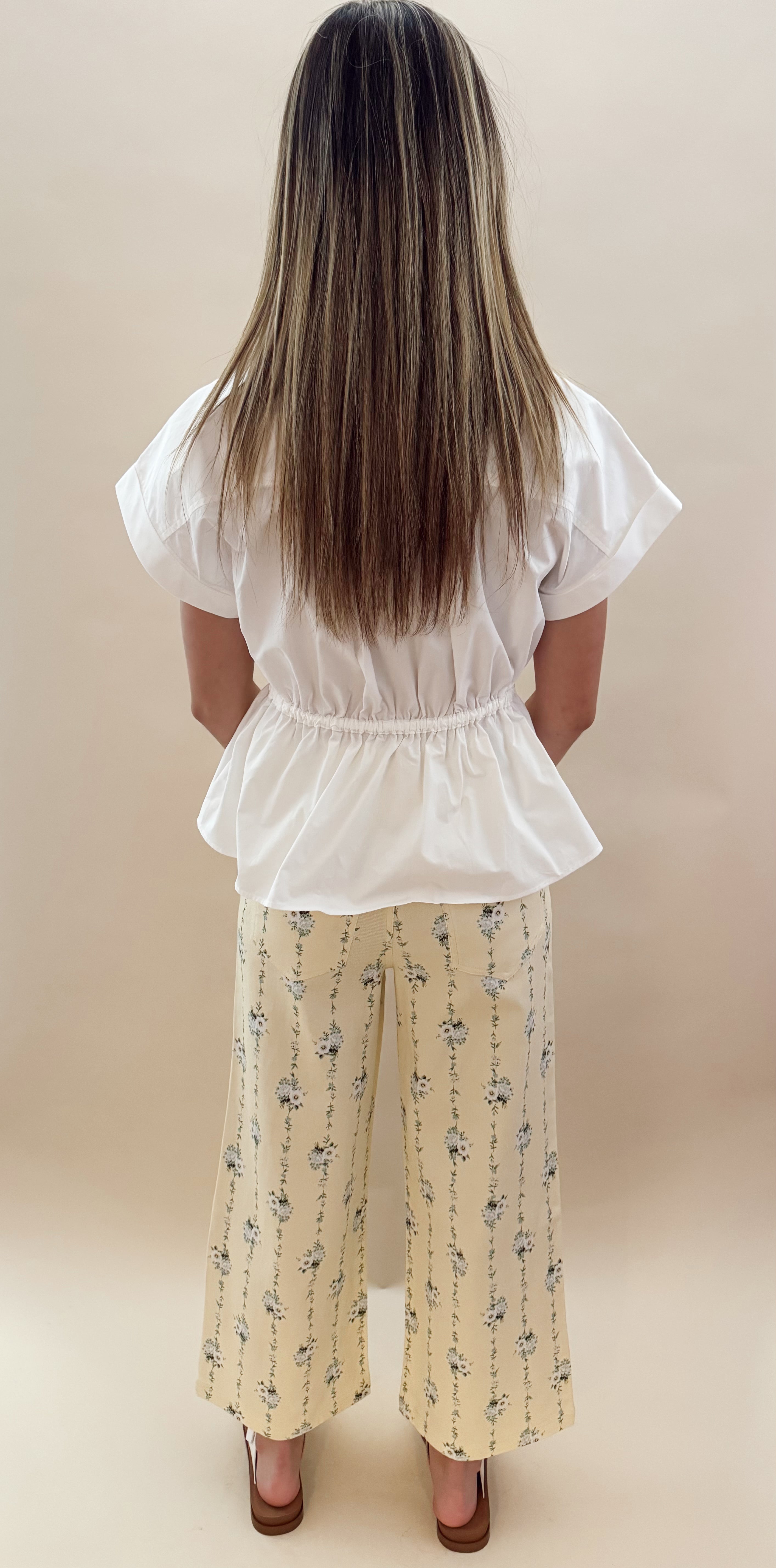 Yellow Floral Pants