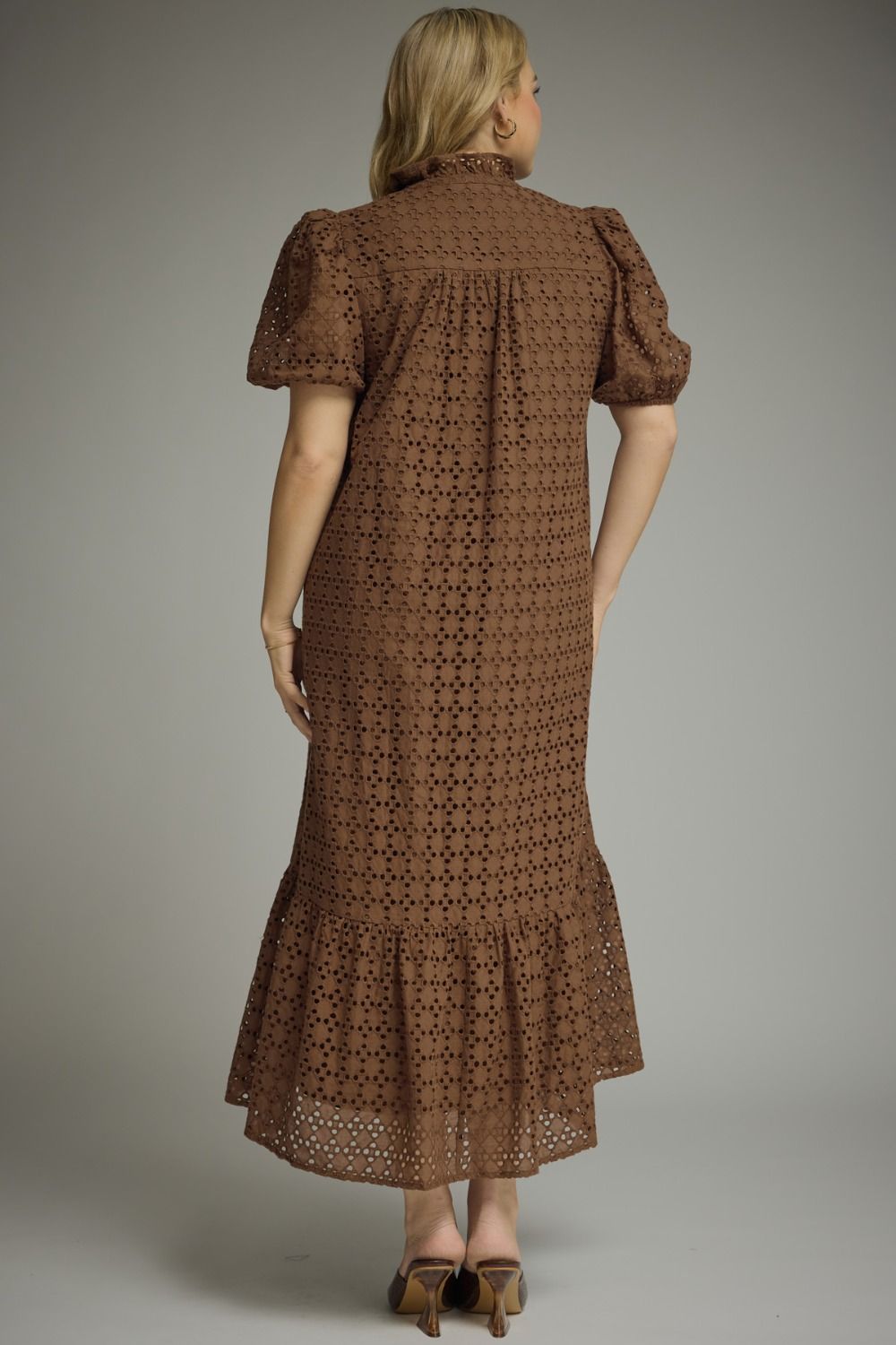 Eyelet maxi dress