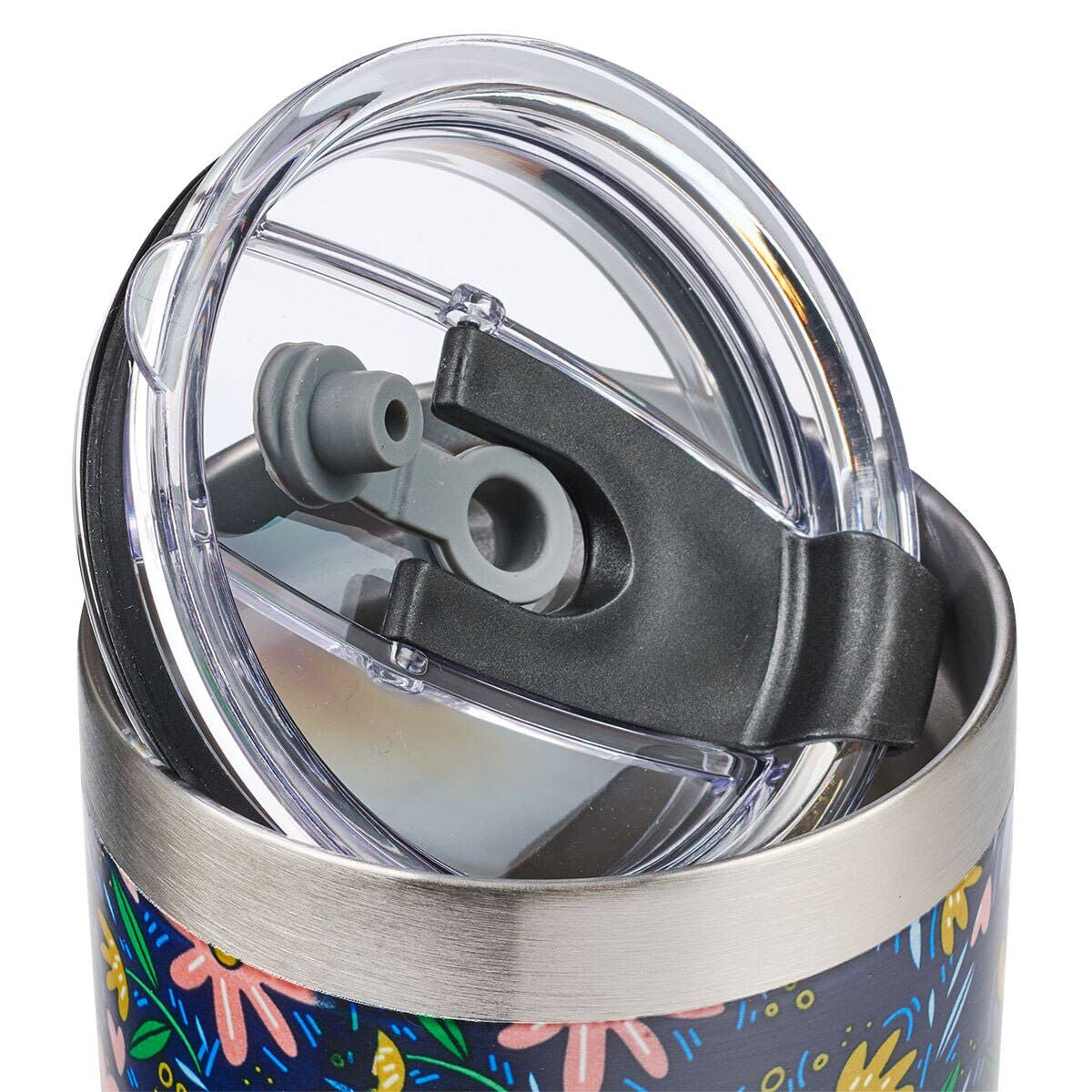 Mug SS Travel Navy Floral Everything Beautiful Eccl. 3:11