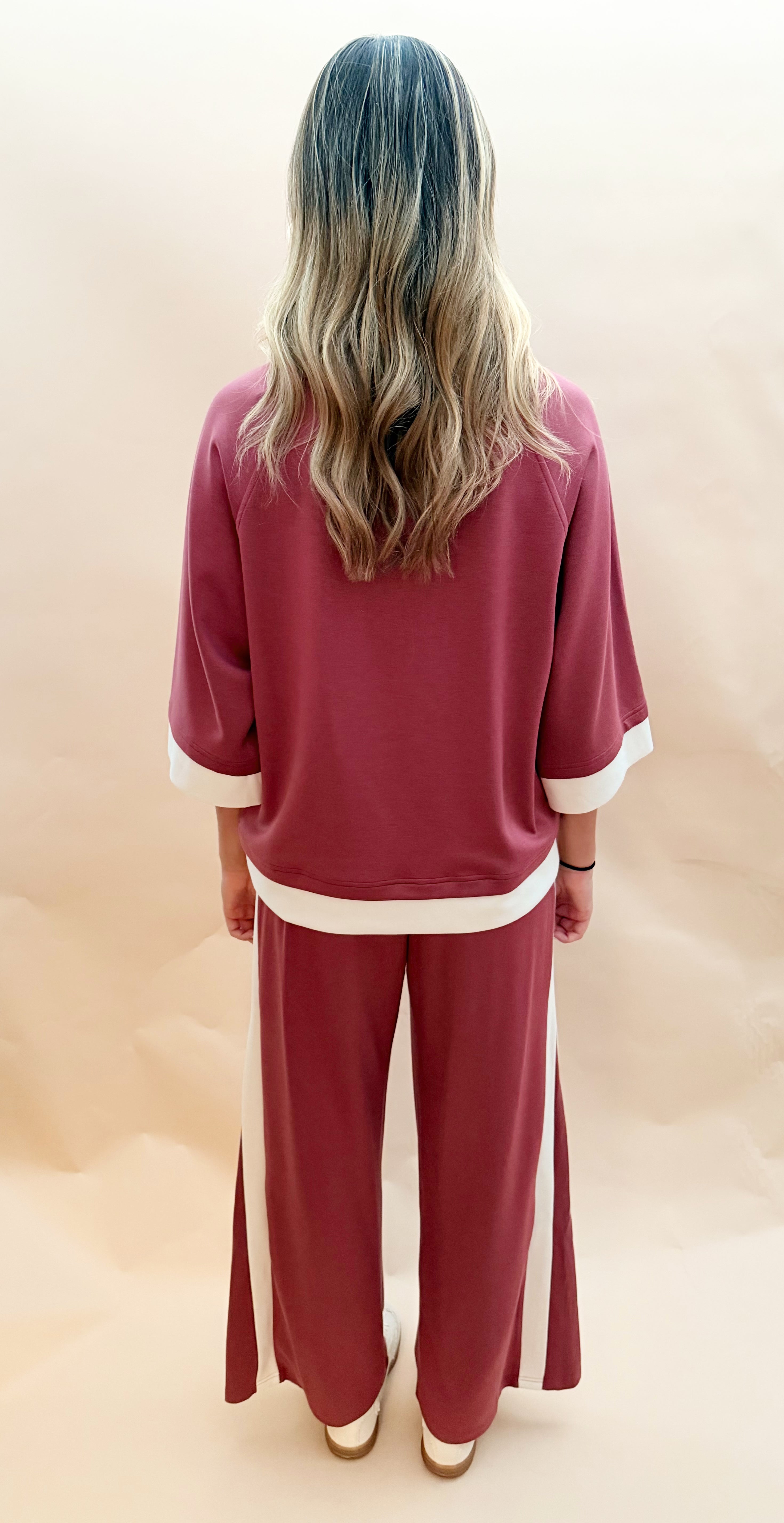 Luxeknit colorblock top