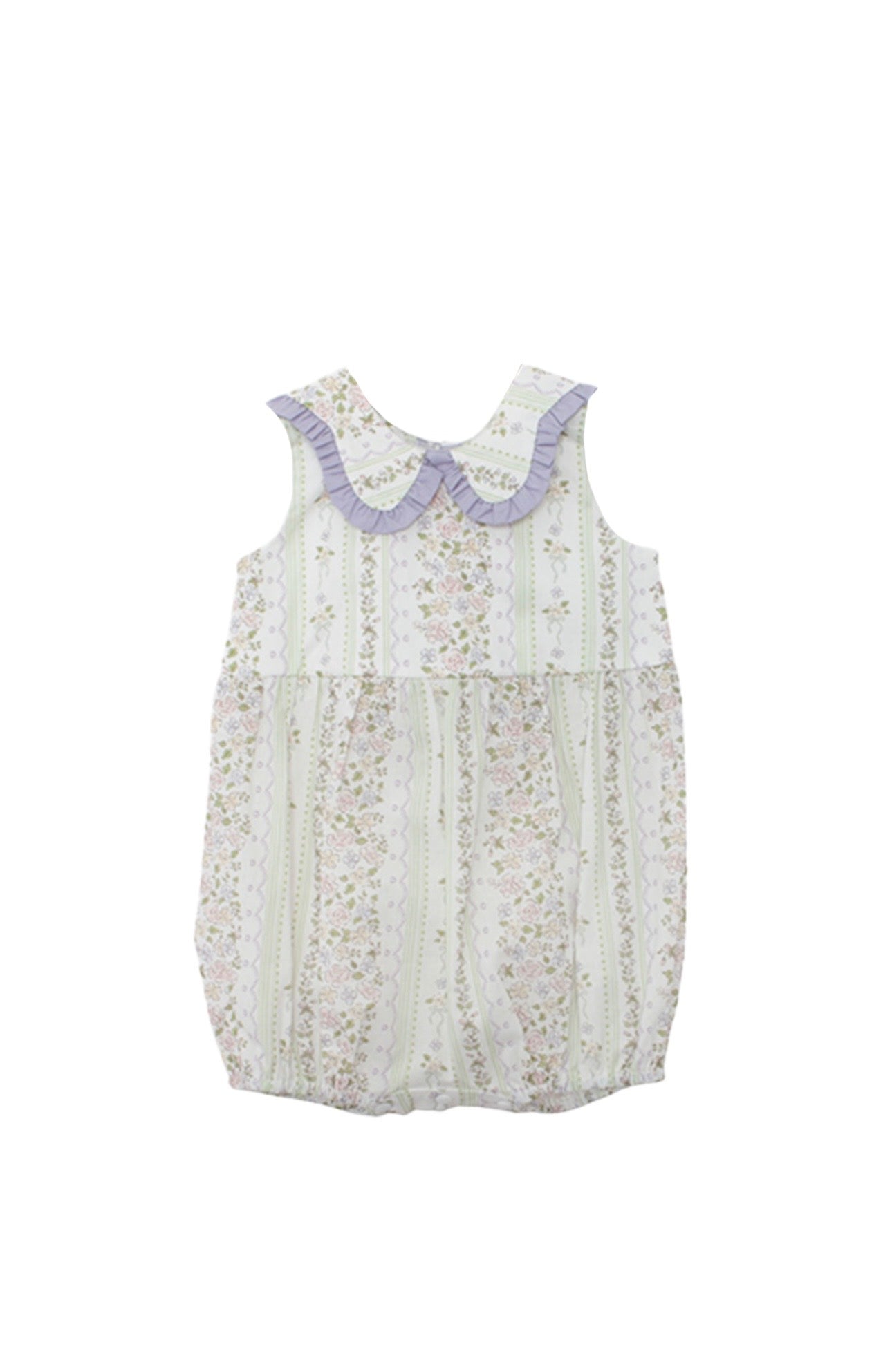 Lavender floral romper
