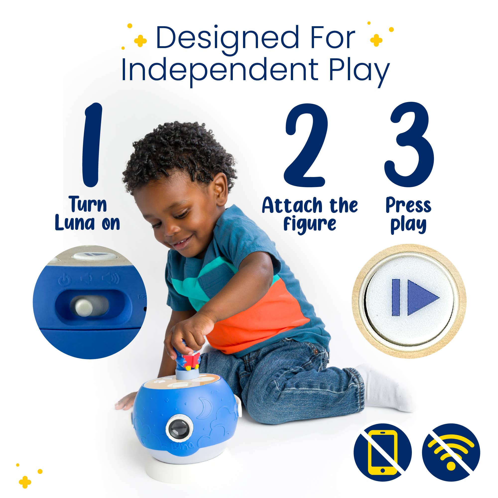 Luna StoryTime Projector – Classic Pink Starter Set