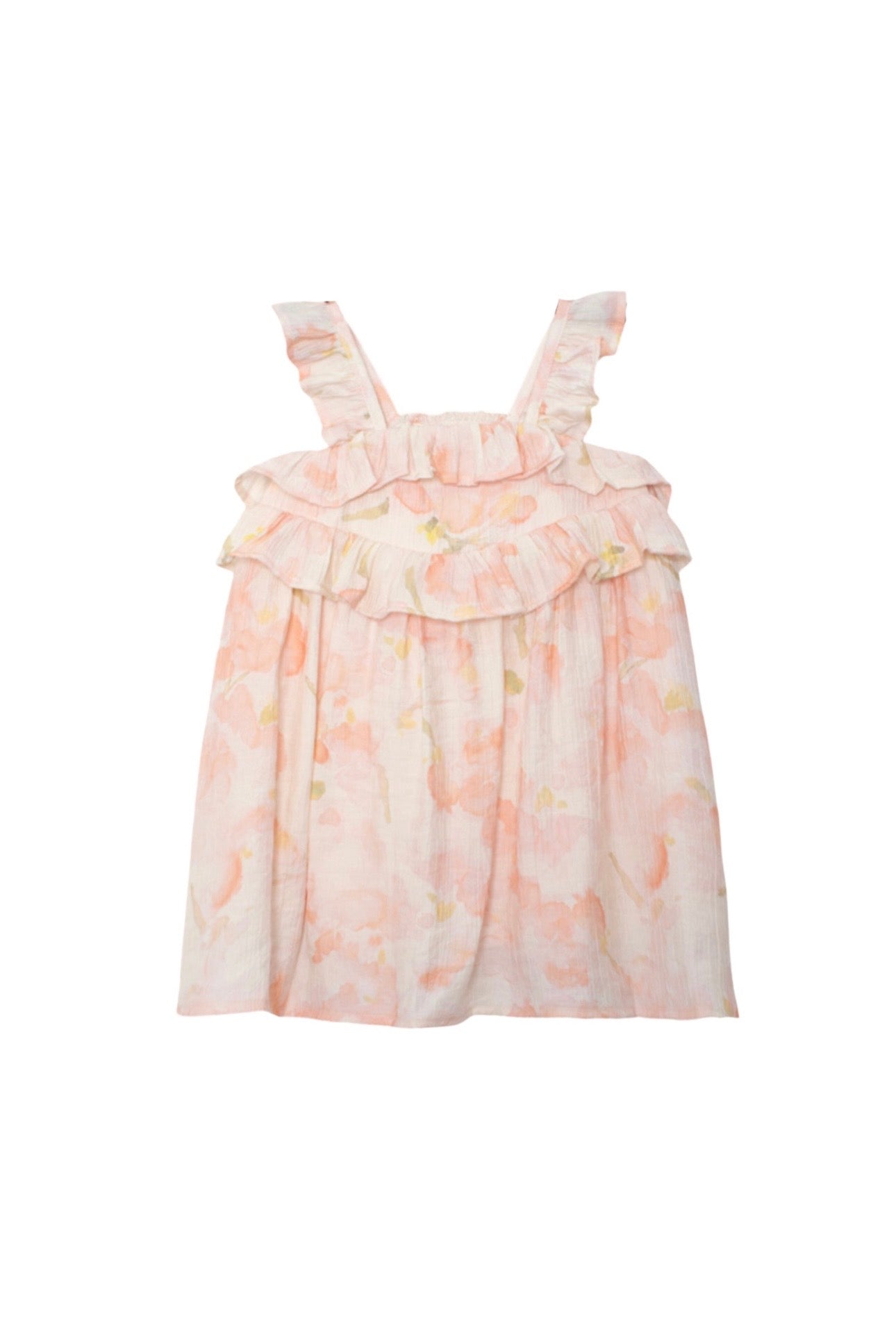 Pink ruffle dress