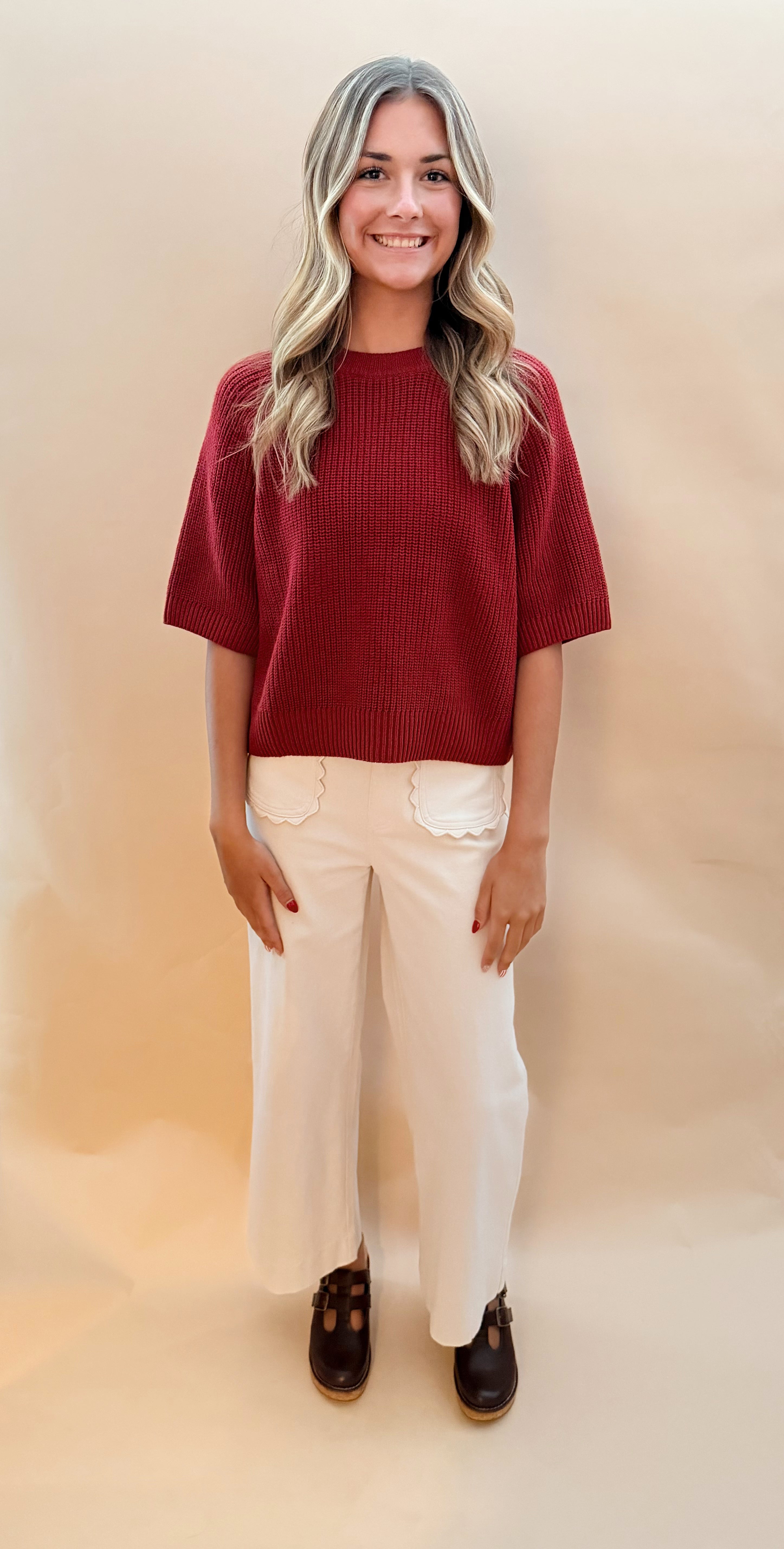 Short Sleeved Sweater