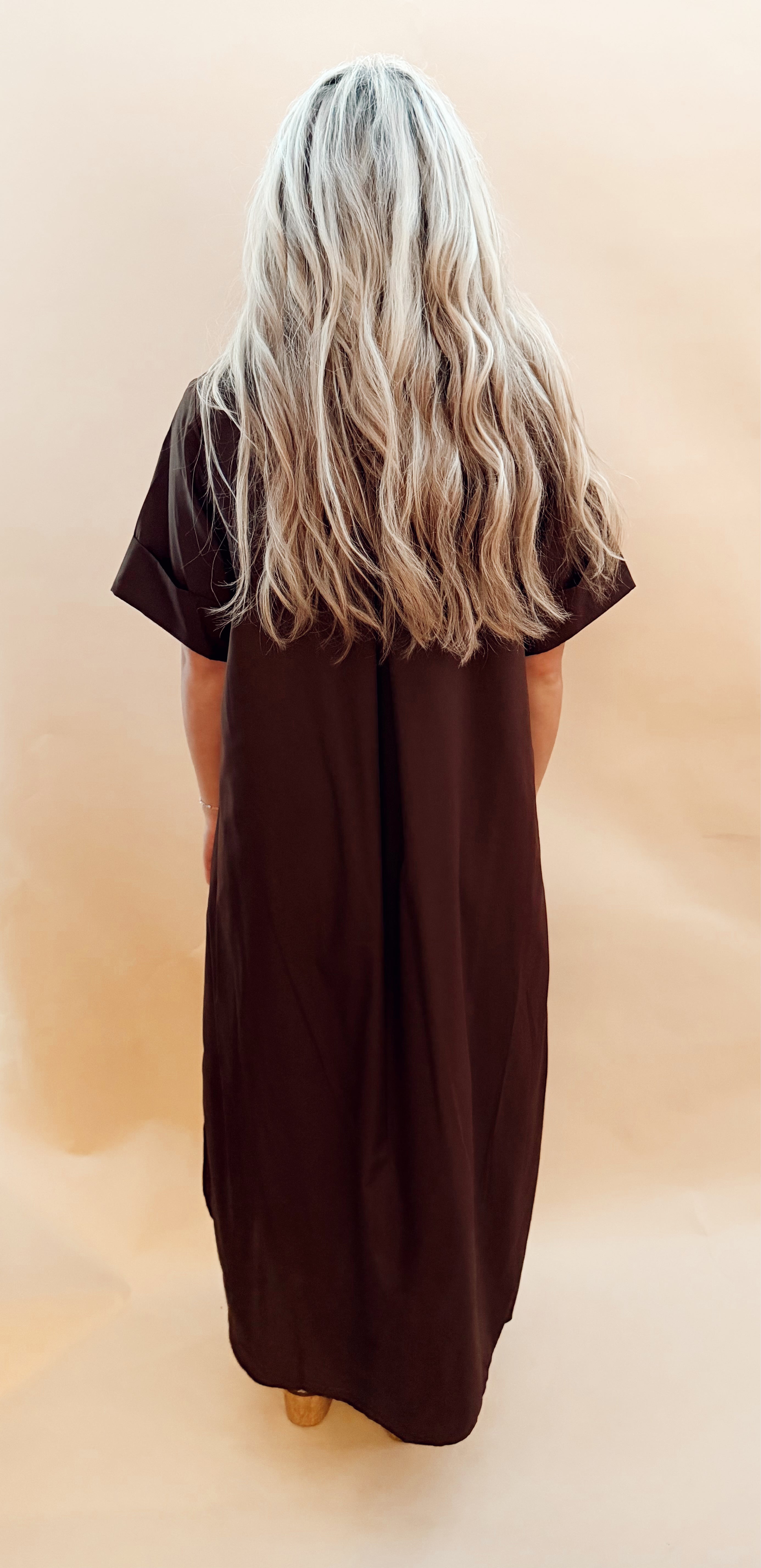 Collared Short Sleeve Dress