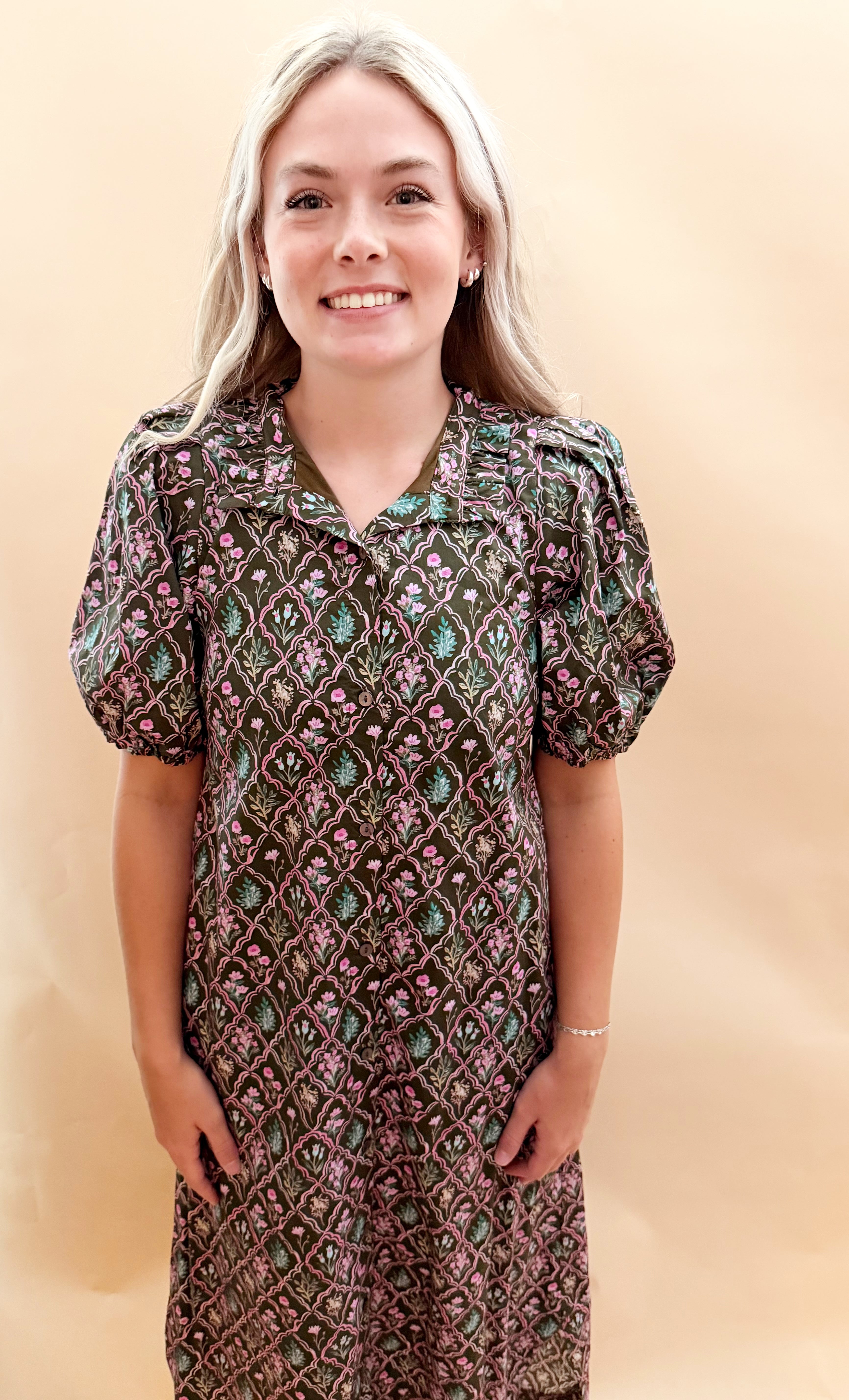 Printed maxi dress