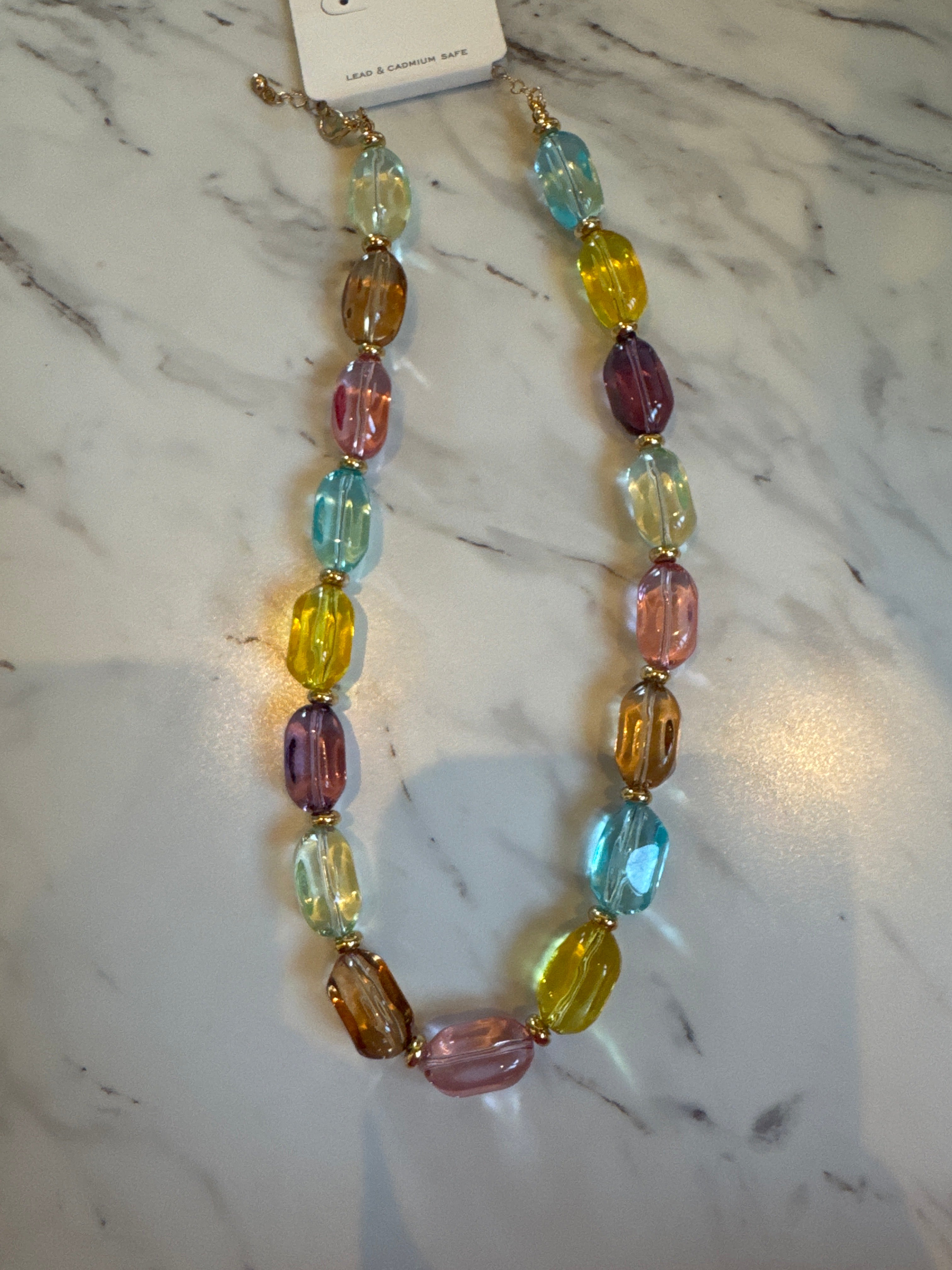 Big stone necklace