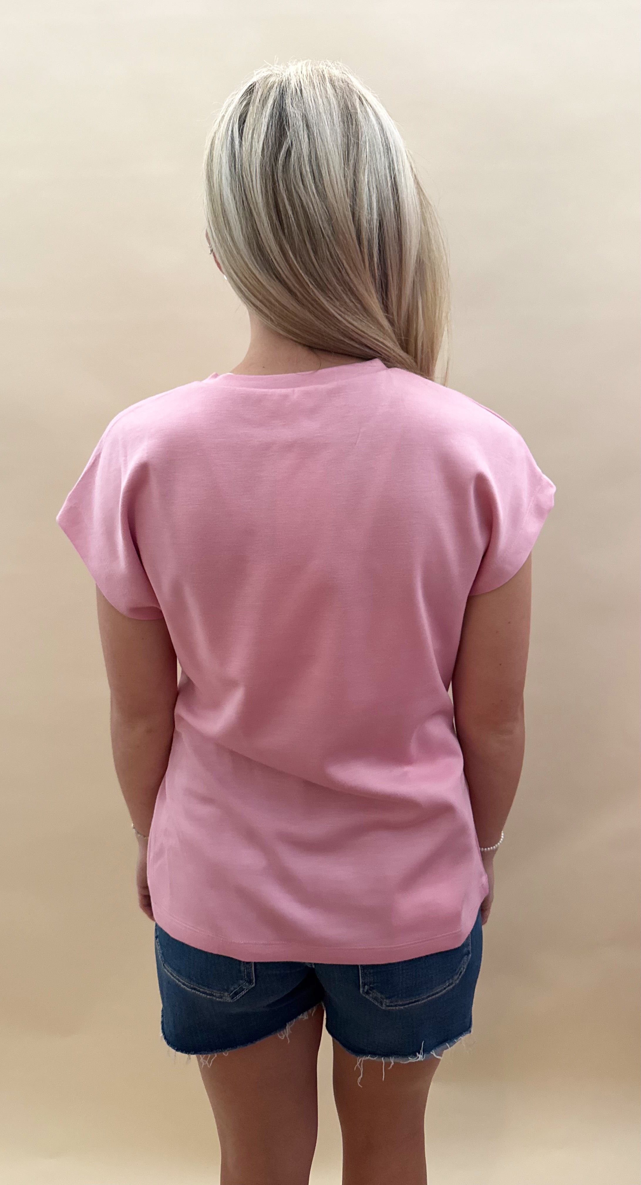 Pink top with side tie