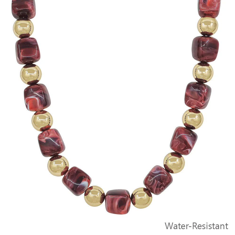 Gold Beaded Necklace