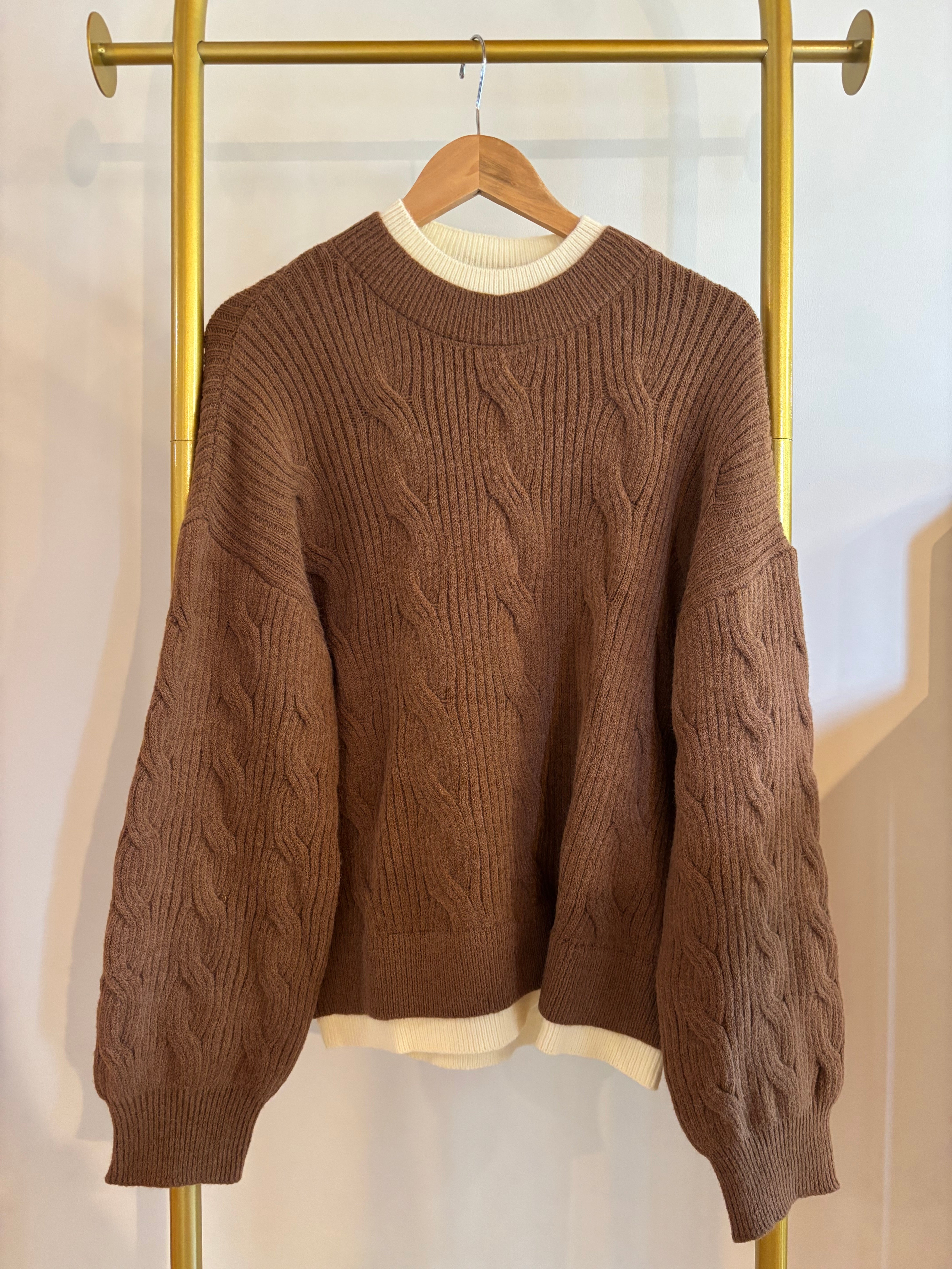 Layered sweater