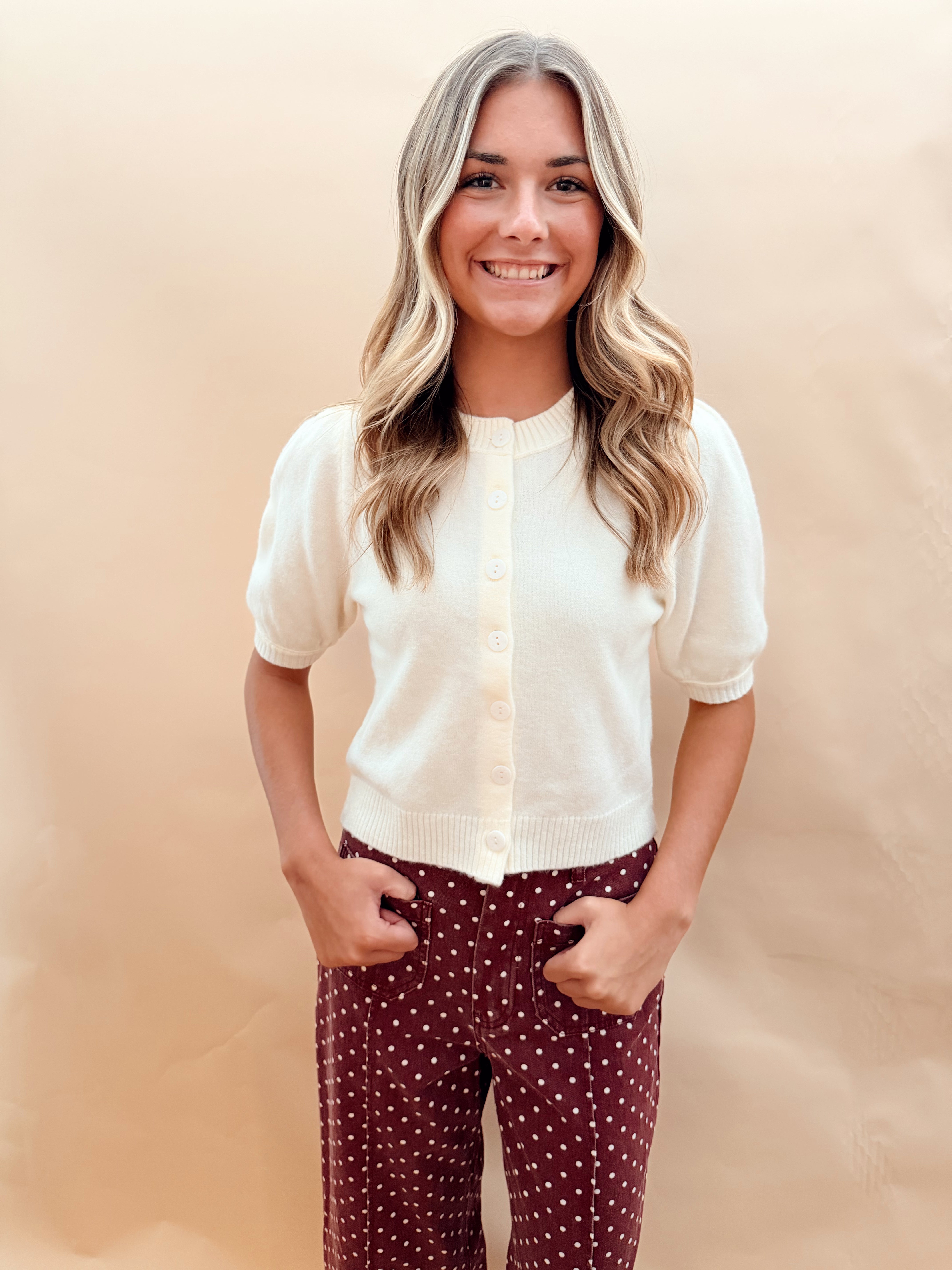 Wide Leg Polka Dot Pants