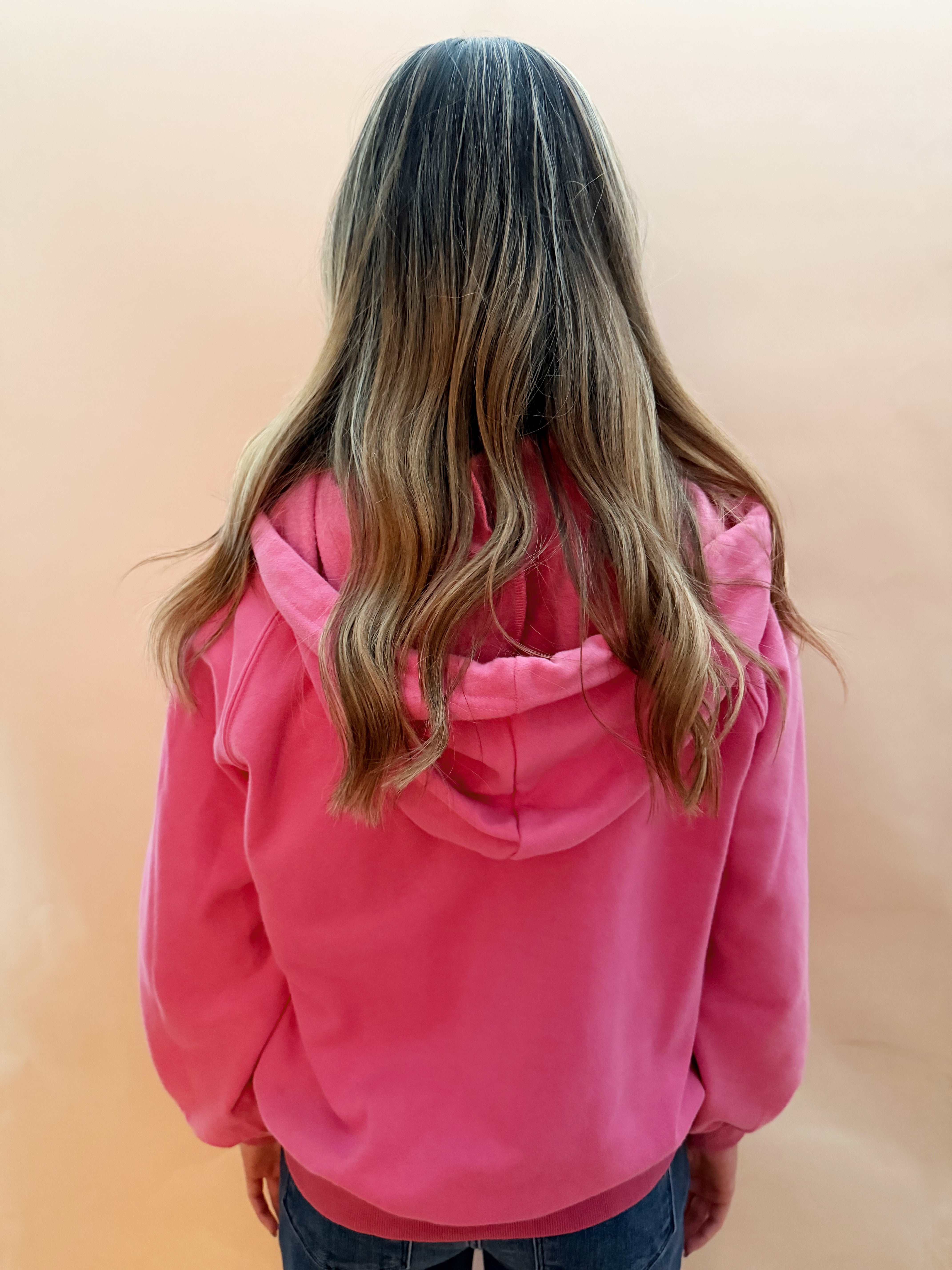 Long sleeve half snap button top