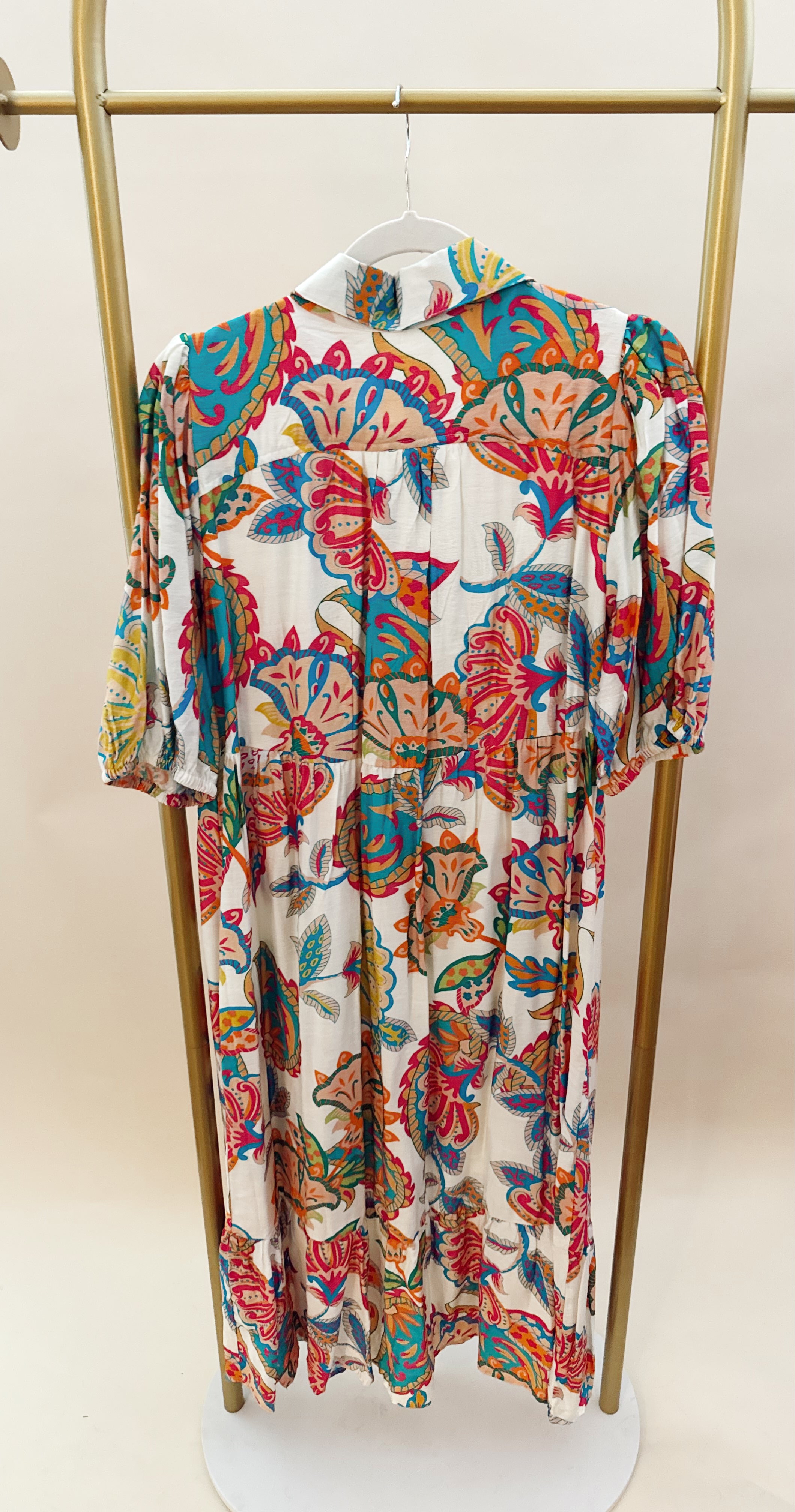 Multicolored pattern maxi