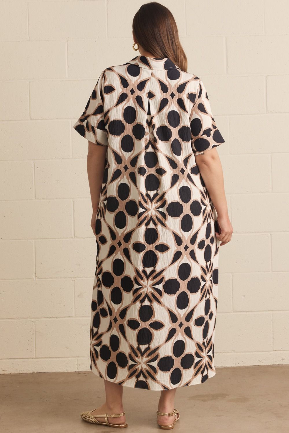 Short sleeve maxi dress
