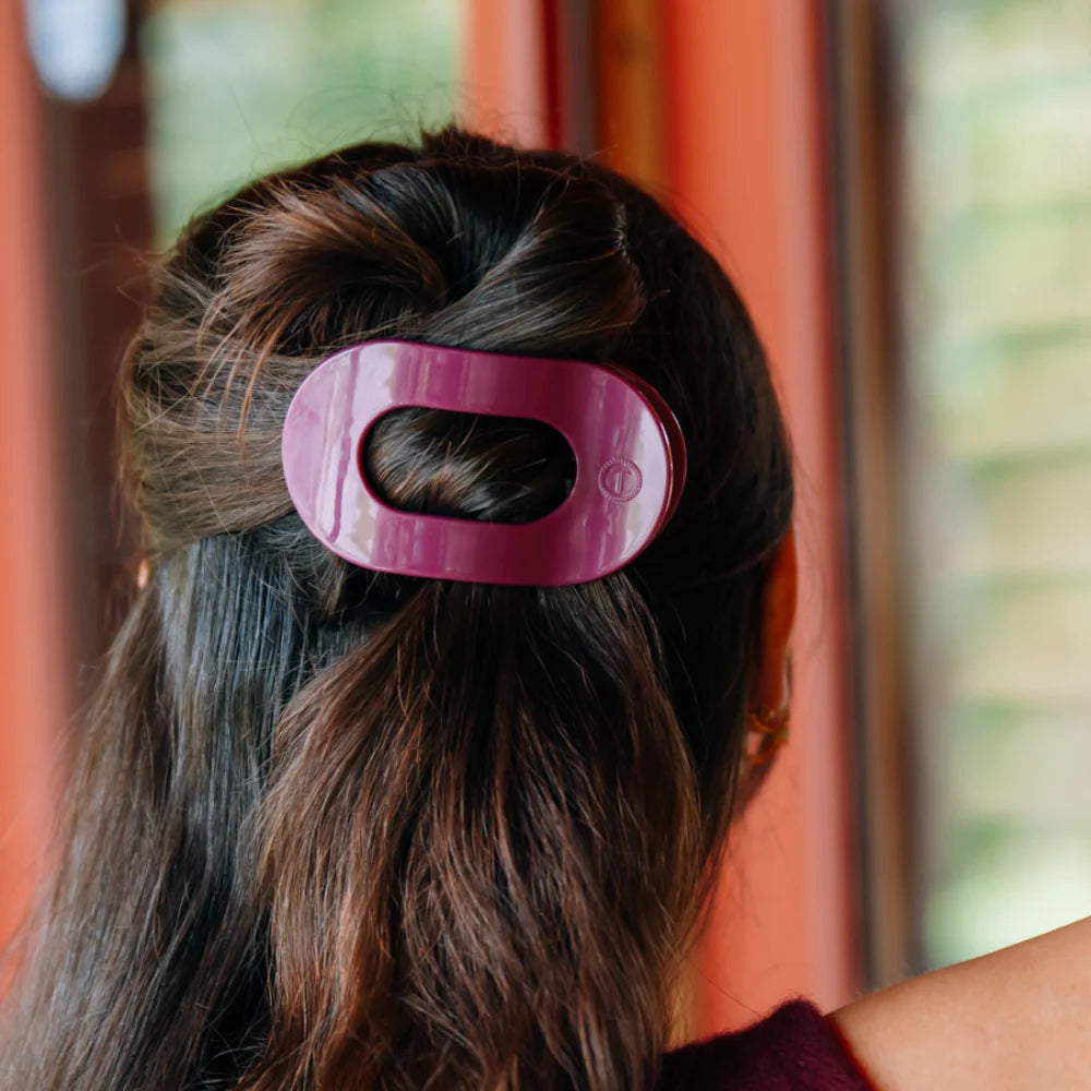 Teleties flat round hair clip