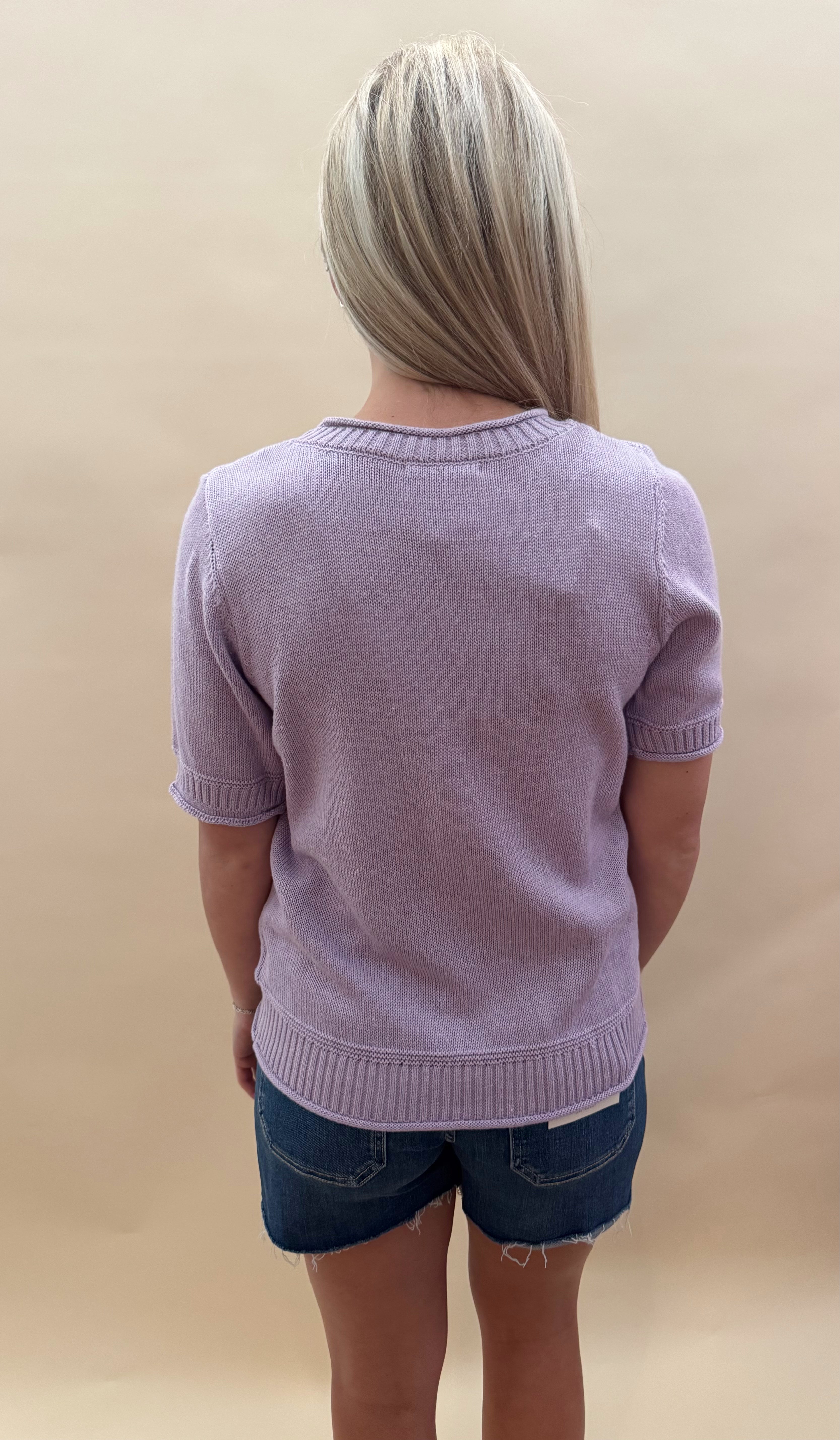 Lavender knit top