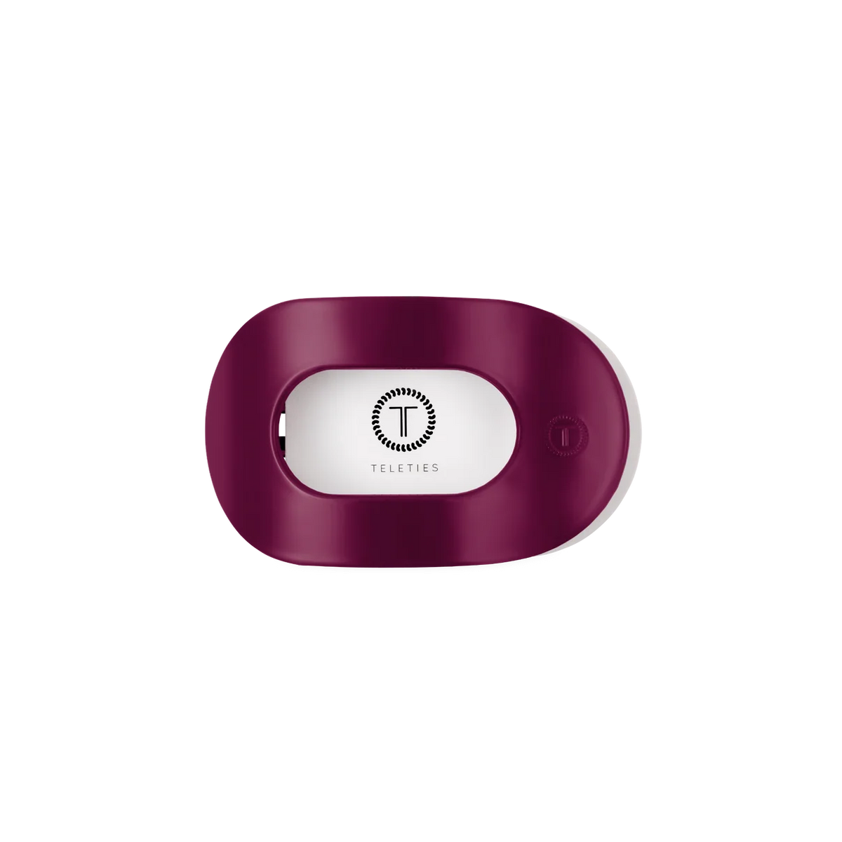 Teleties flat round hair clip