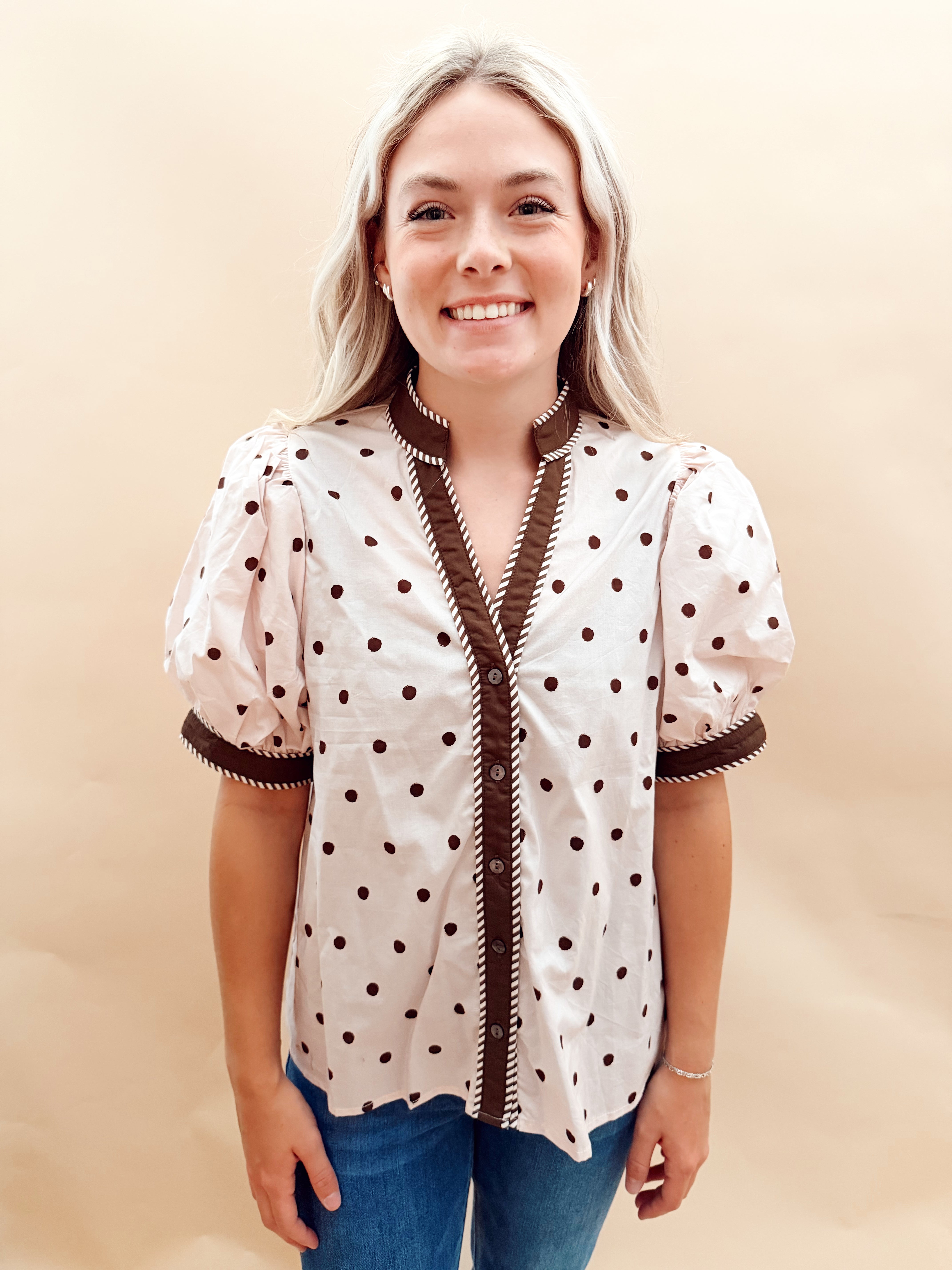 Polka Dot Blouse