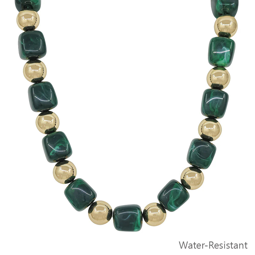 Gold Beaded Necklace