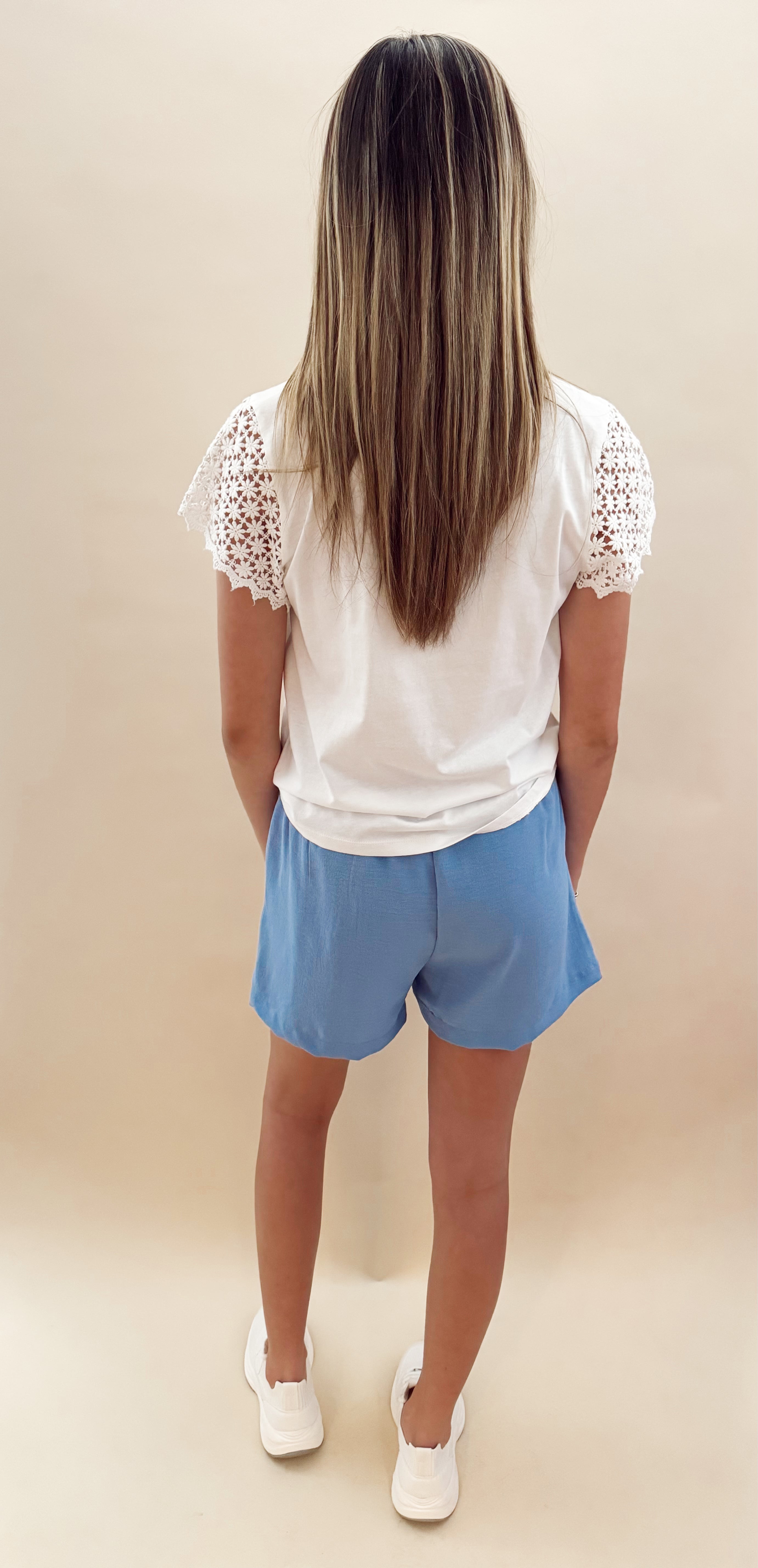 Blue shorts