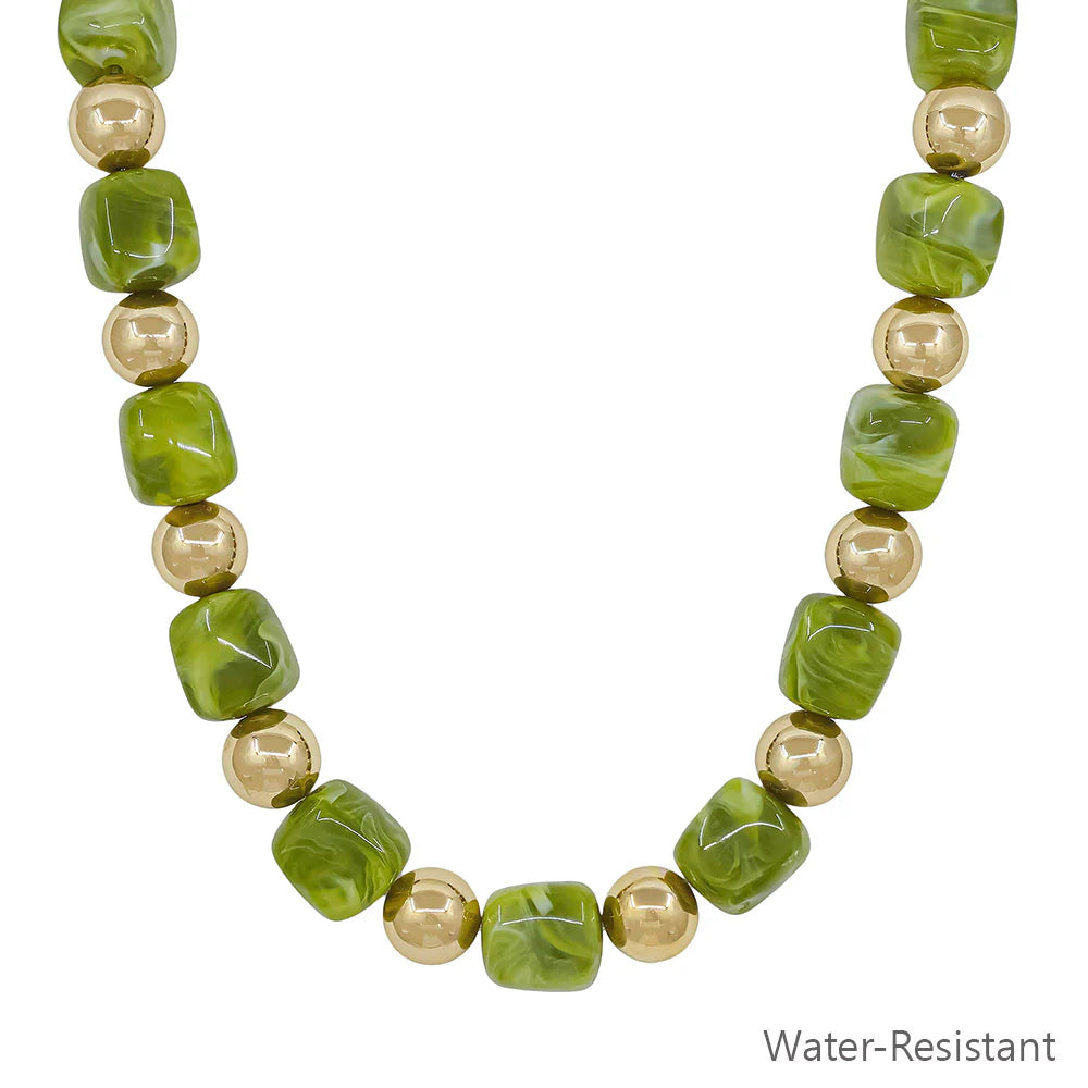 Gold Beaded Necklace