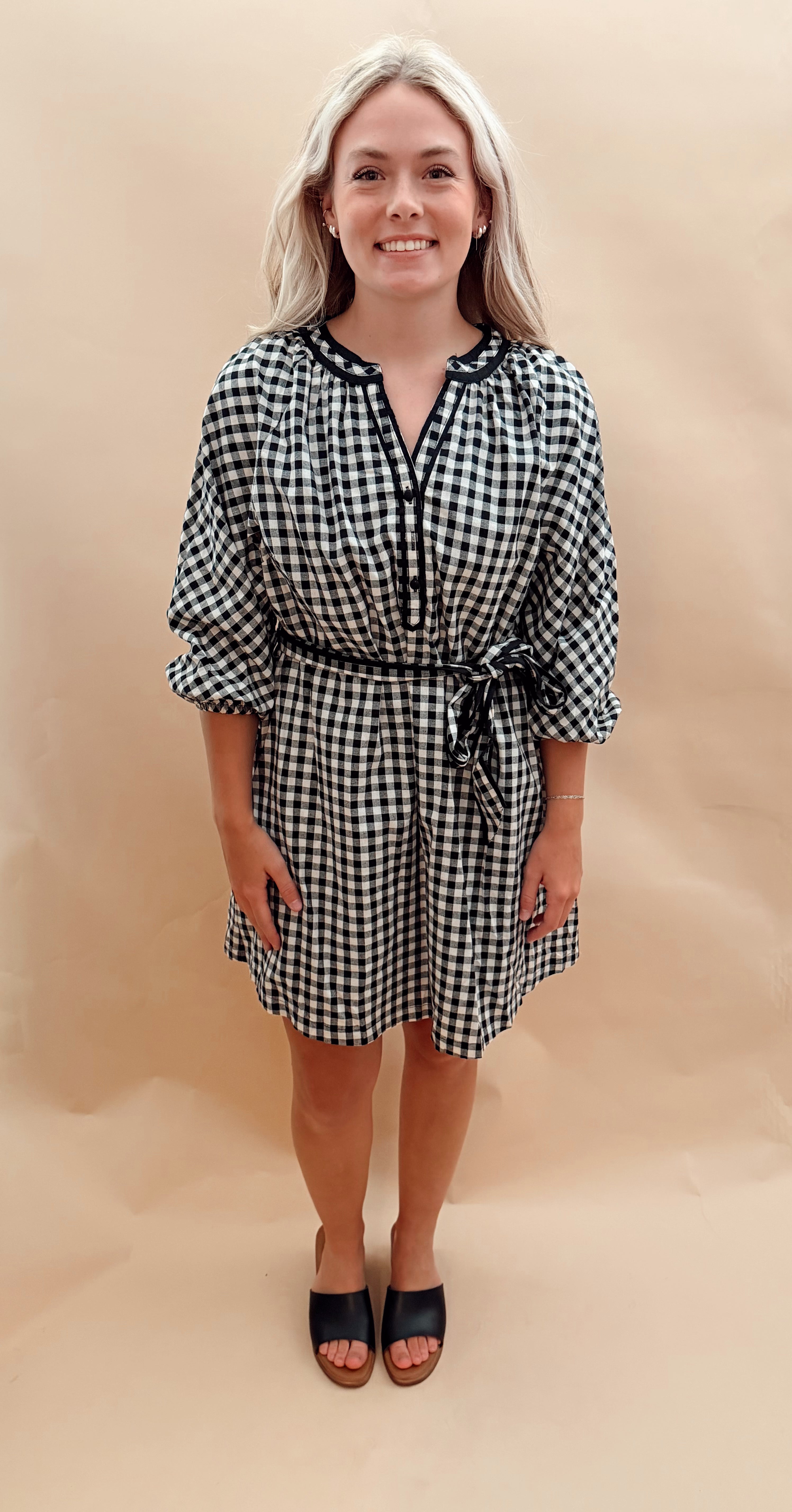 Plaid Mini Dress