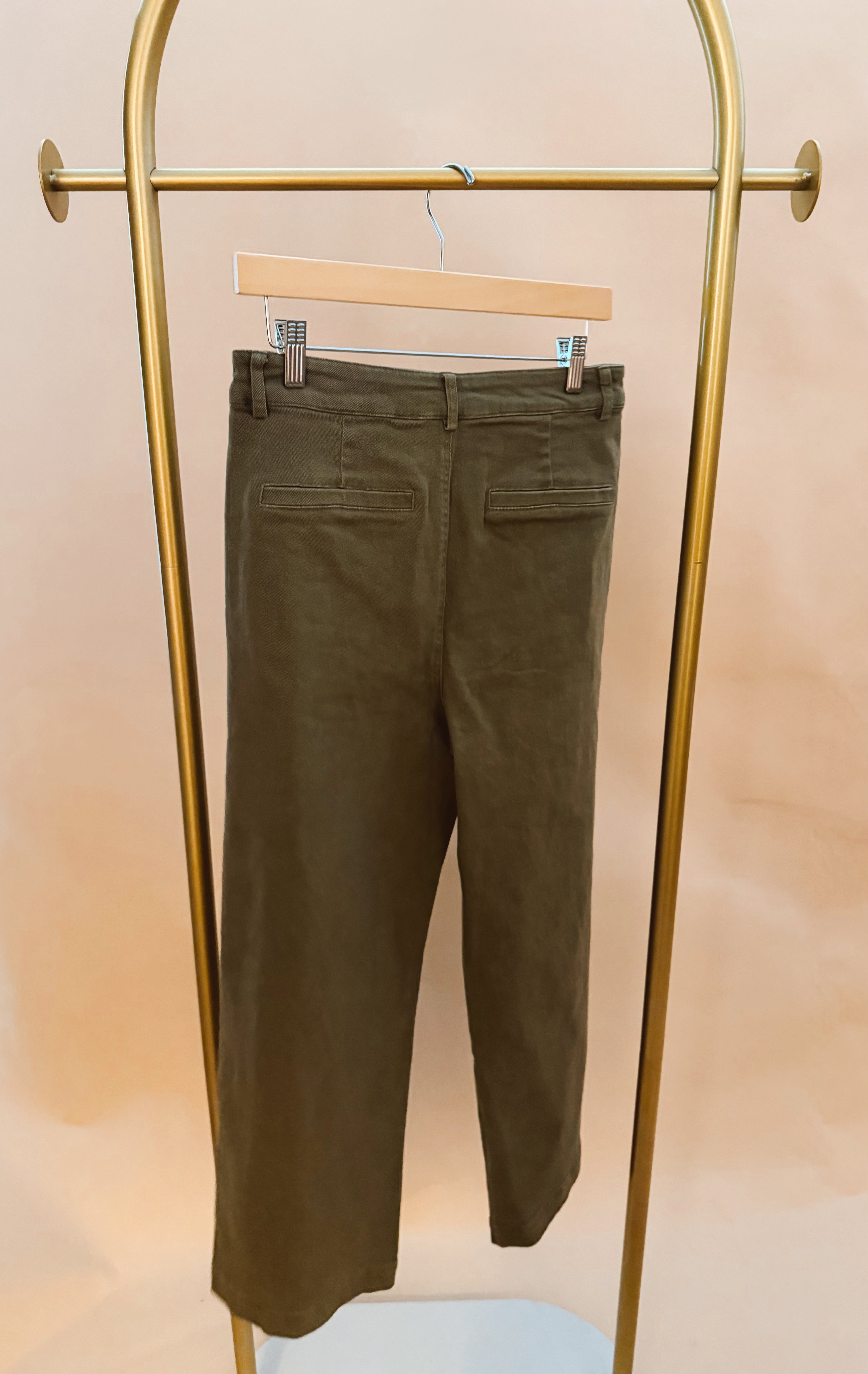 Wide Leg Pants Horse-bit Detail