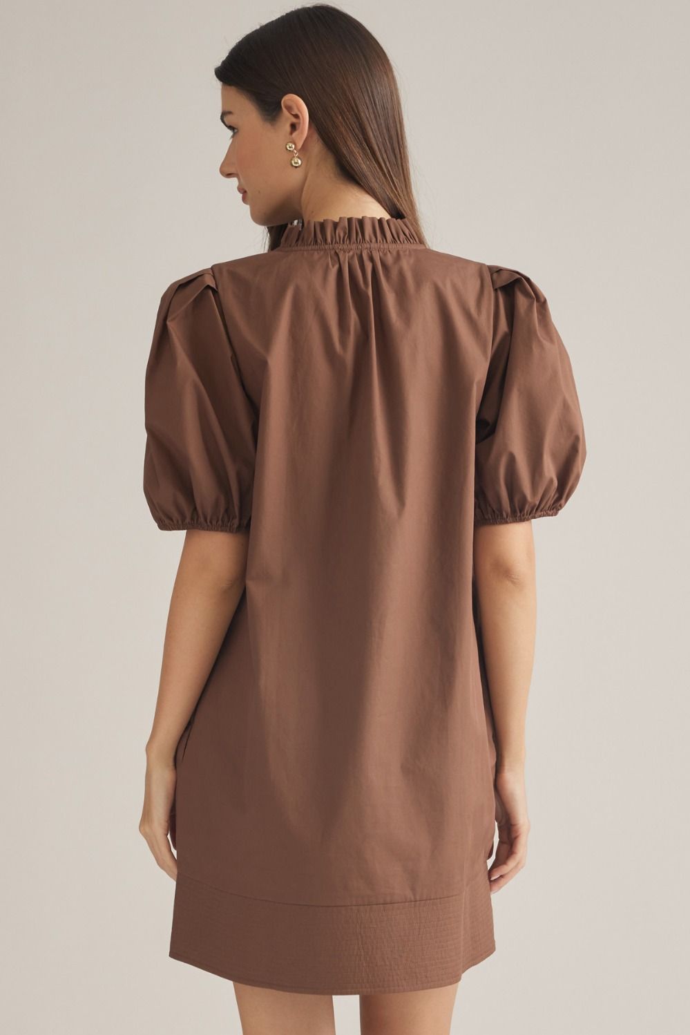 Vneck knee length dress