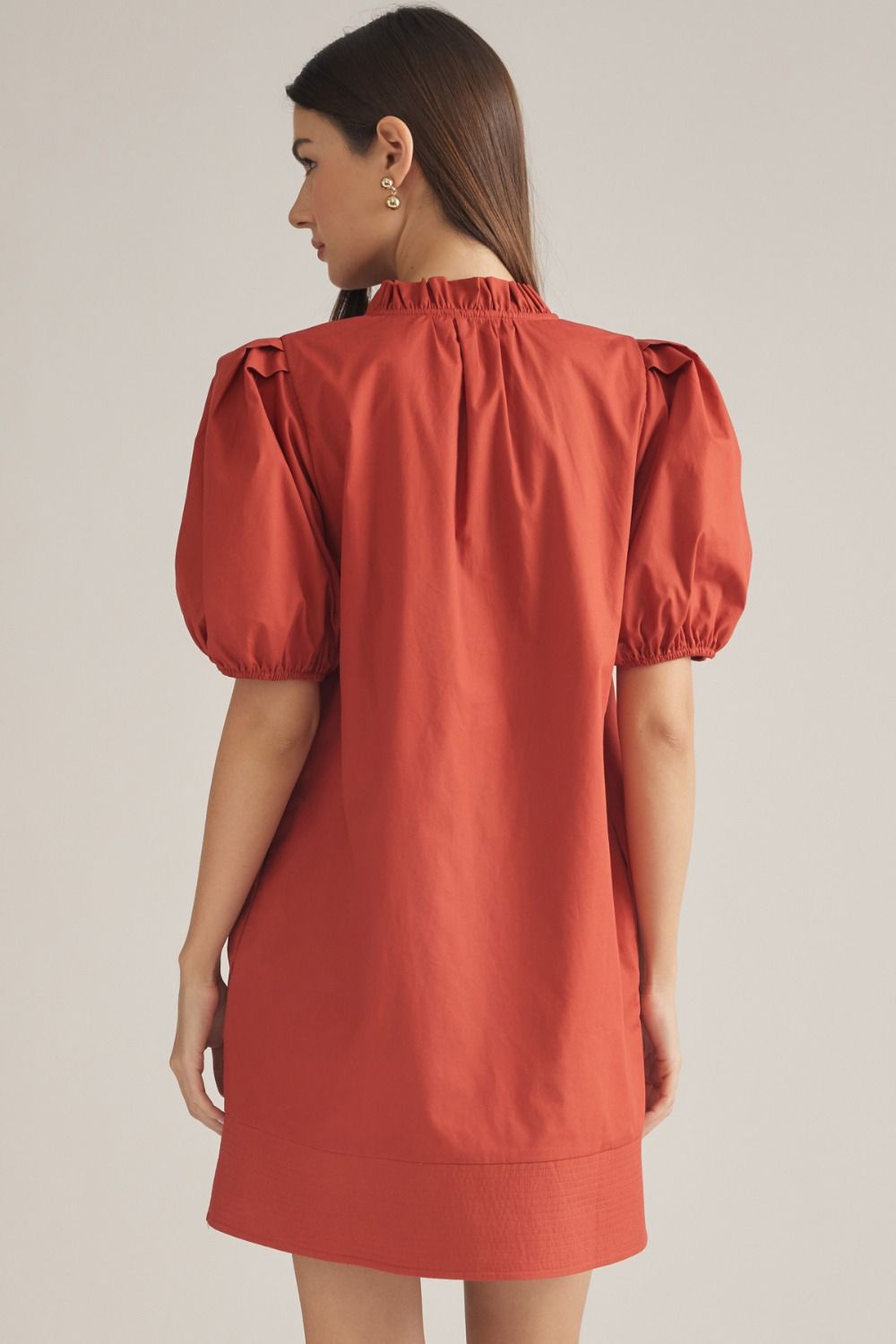 Vneck knee length dress