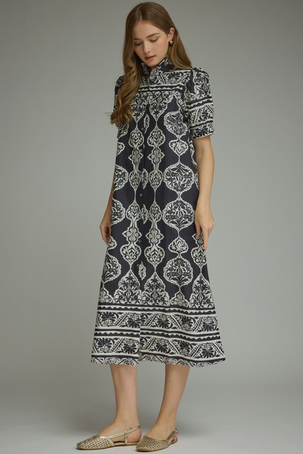 Pattern maxi dress