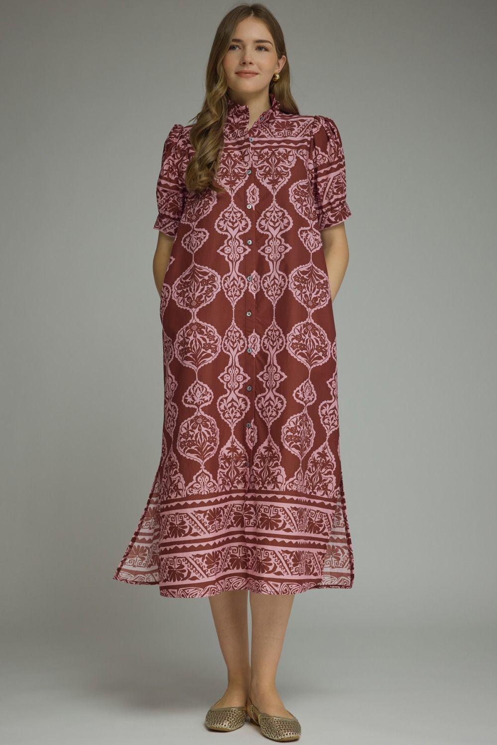 Pattern maxi dress
