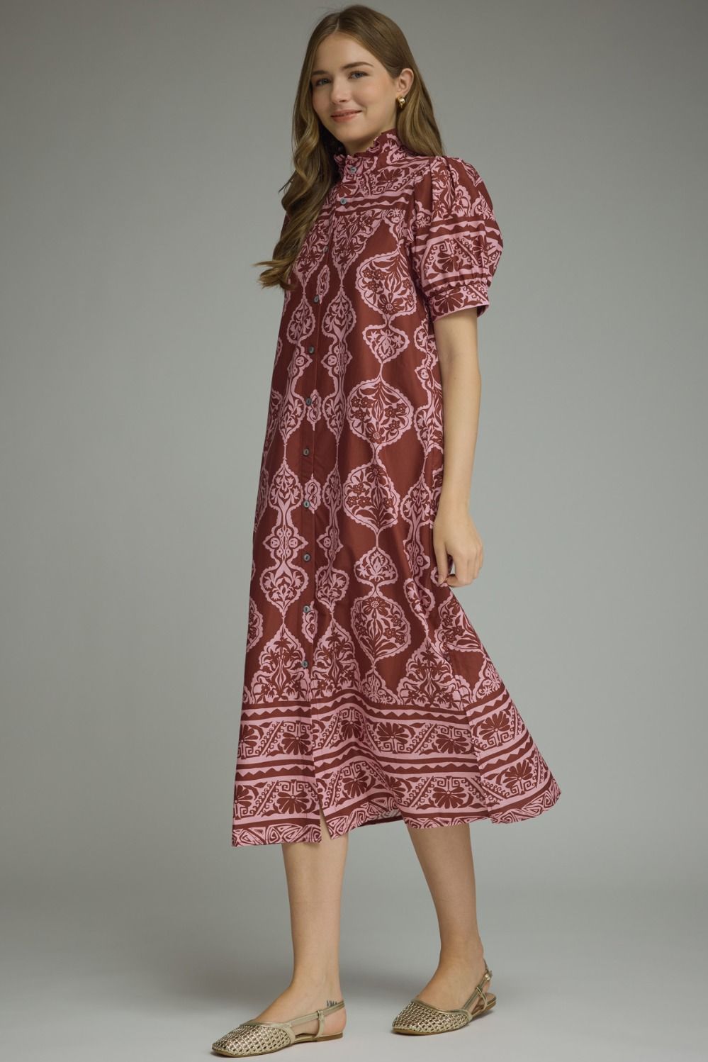 Pattern maxi dress