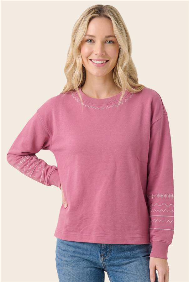 Embroidered detail sweatshirt