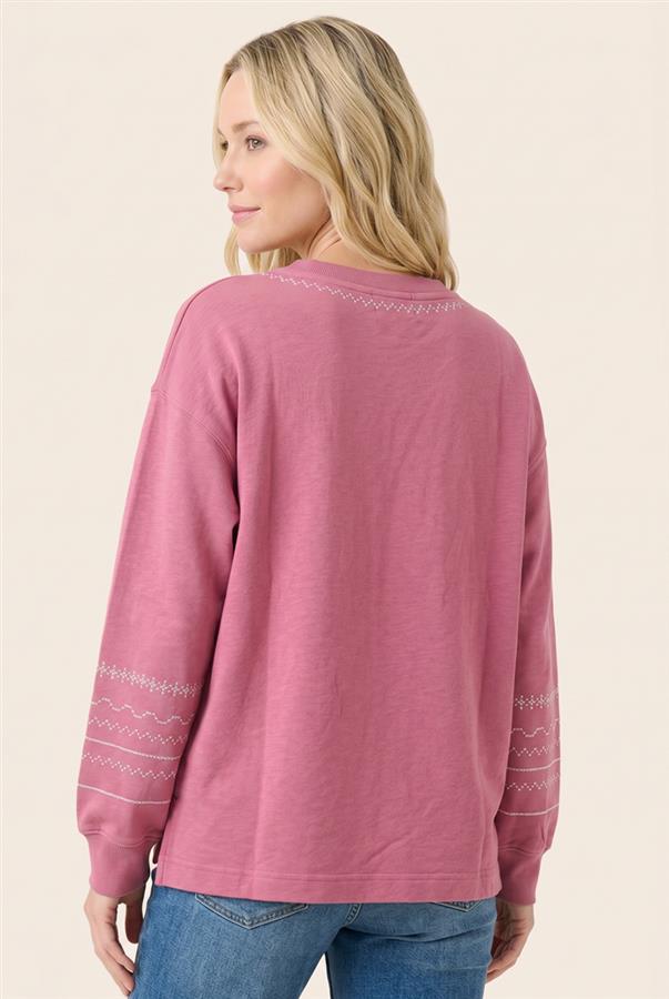 Embroidered detail sweatshirt