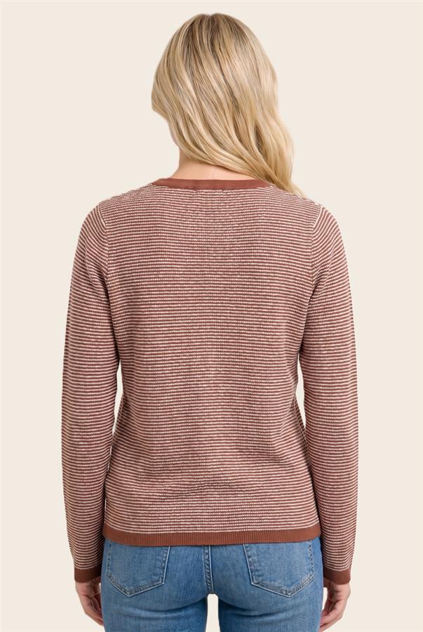 Button stripe top