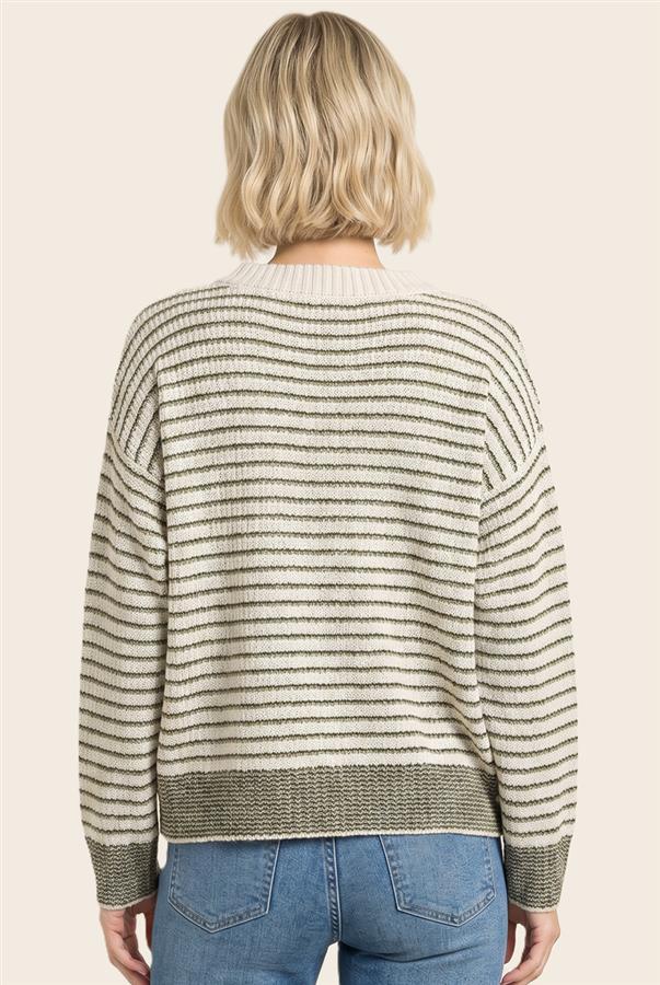 Striped pullover sweater