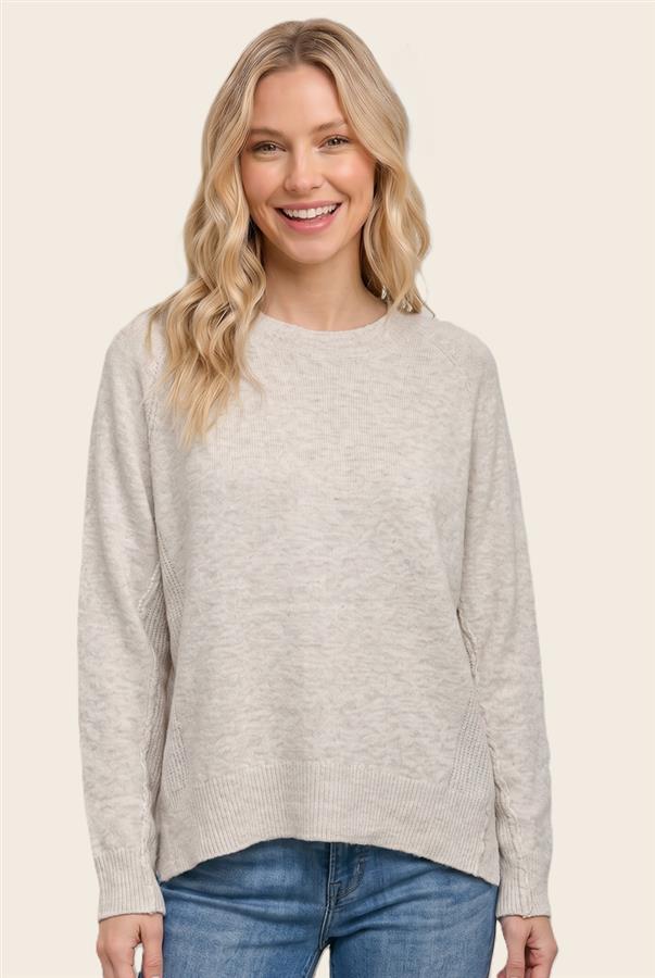 Oversized crew neck sweater